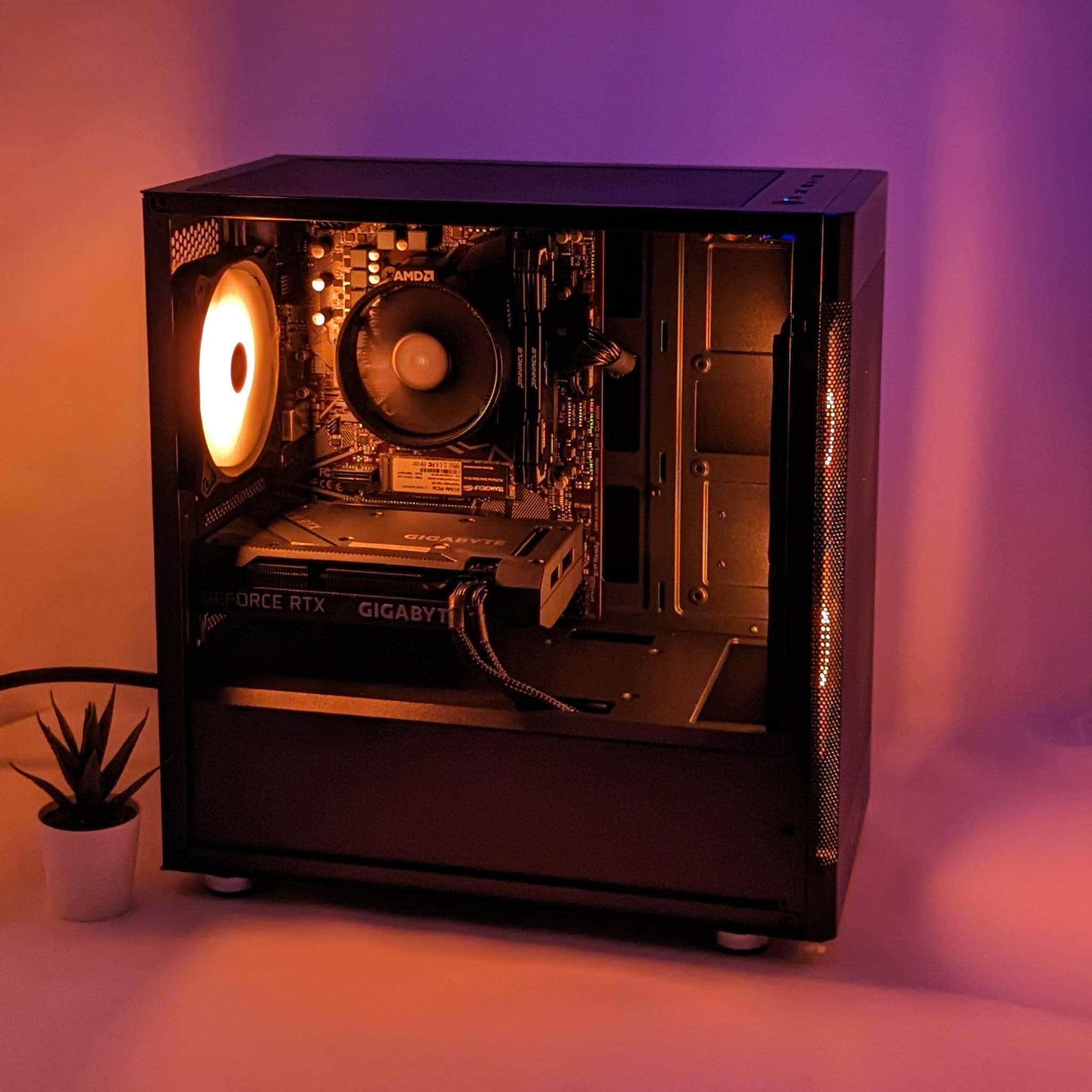 Sleek RTX Whisperer | RTX 3060 | Ryzen 5 5500 | 16gb RAM | TEAMGROUP MP34 1 TB M.2 NVMe SSD