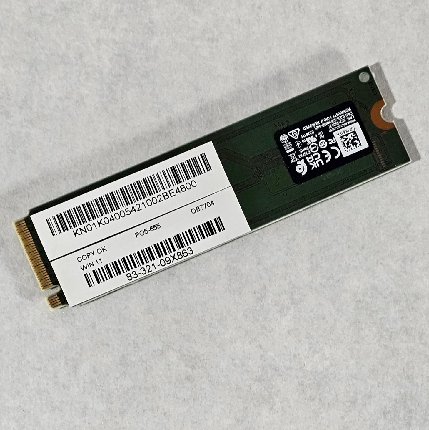 1TB NVMe M.2 SSD Micron