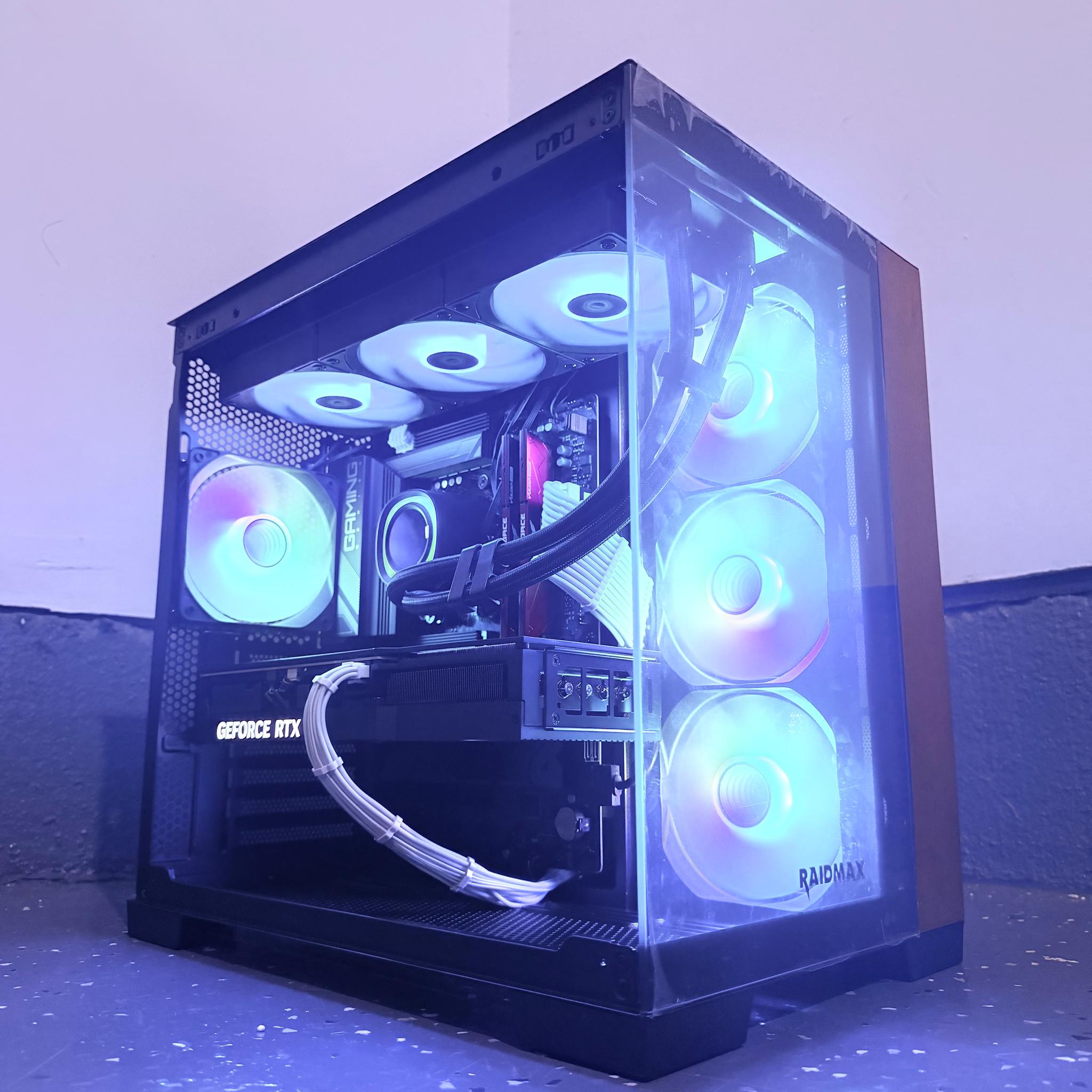⚫️"Frozen Timber"🌈| 4K Gaming | RTX 4080 16GB | Ryzen 7 7800X3D | 32GB DDR5 | 2TB SSD | Free Ship