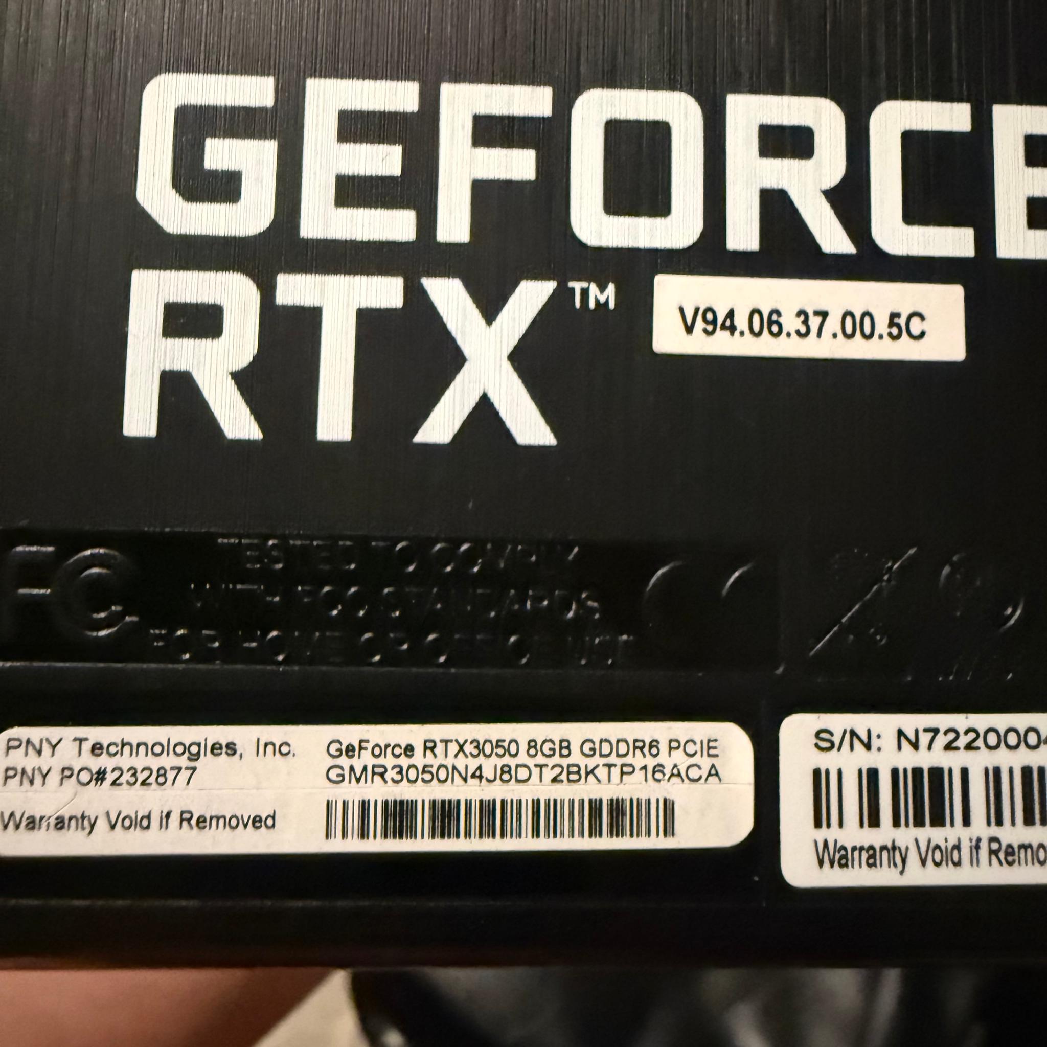PNY XLR8 Gaming REVEL EPIC-X RGB GeForce RTX 3050 8GB