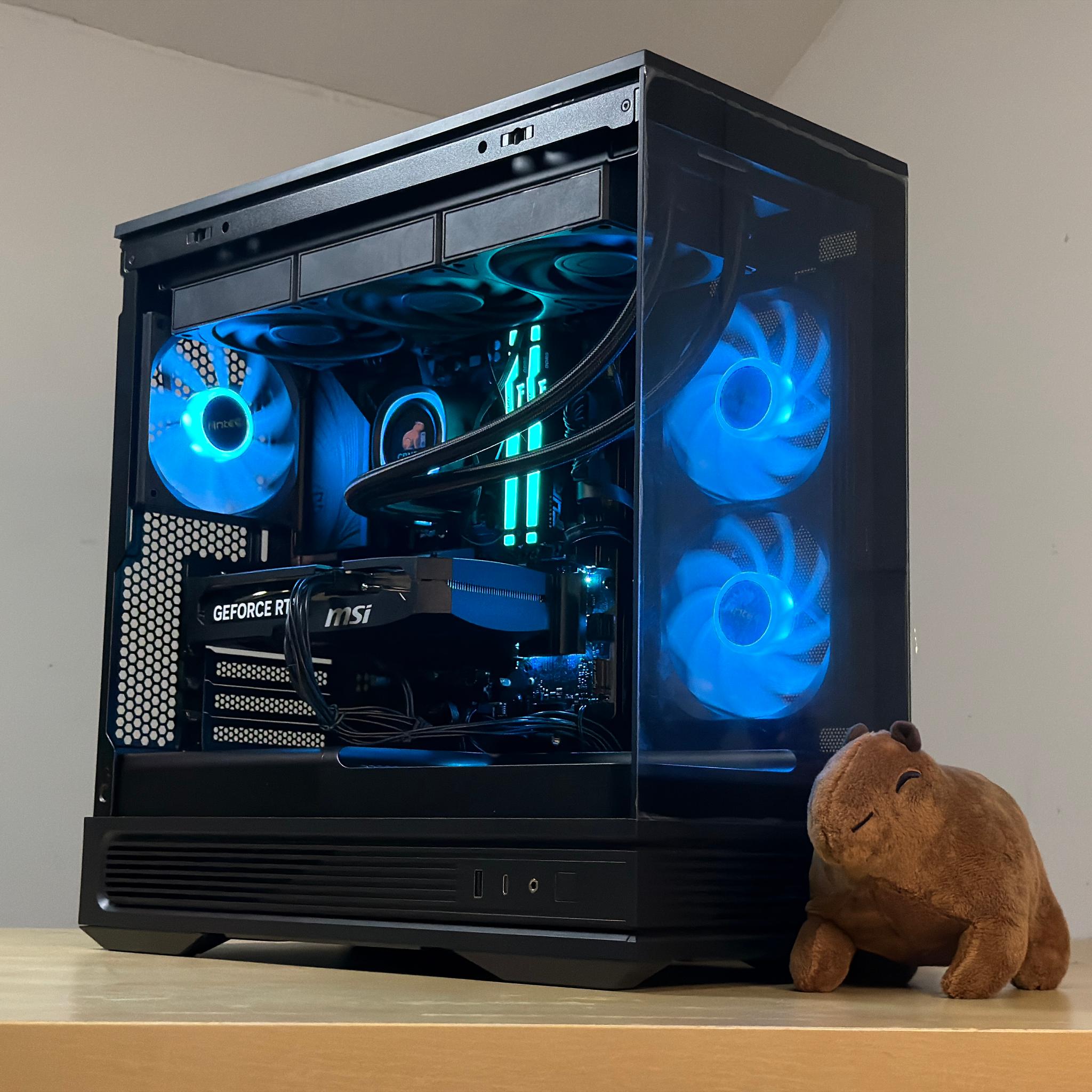 ♠️⚡🗡️ Black Gaming PC | Ryzen 5 9600x, RTX 5060 Ti, 16GB RAM, 1TB SSD, | CUSTOMIZABLE LCD SCREEN