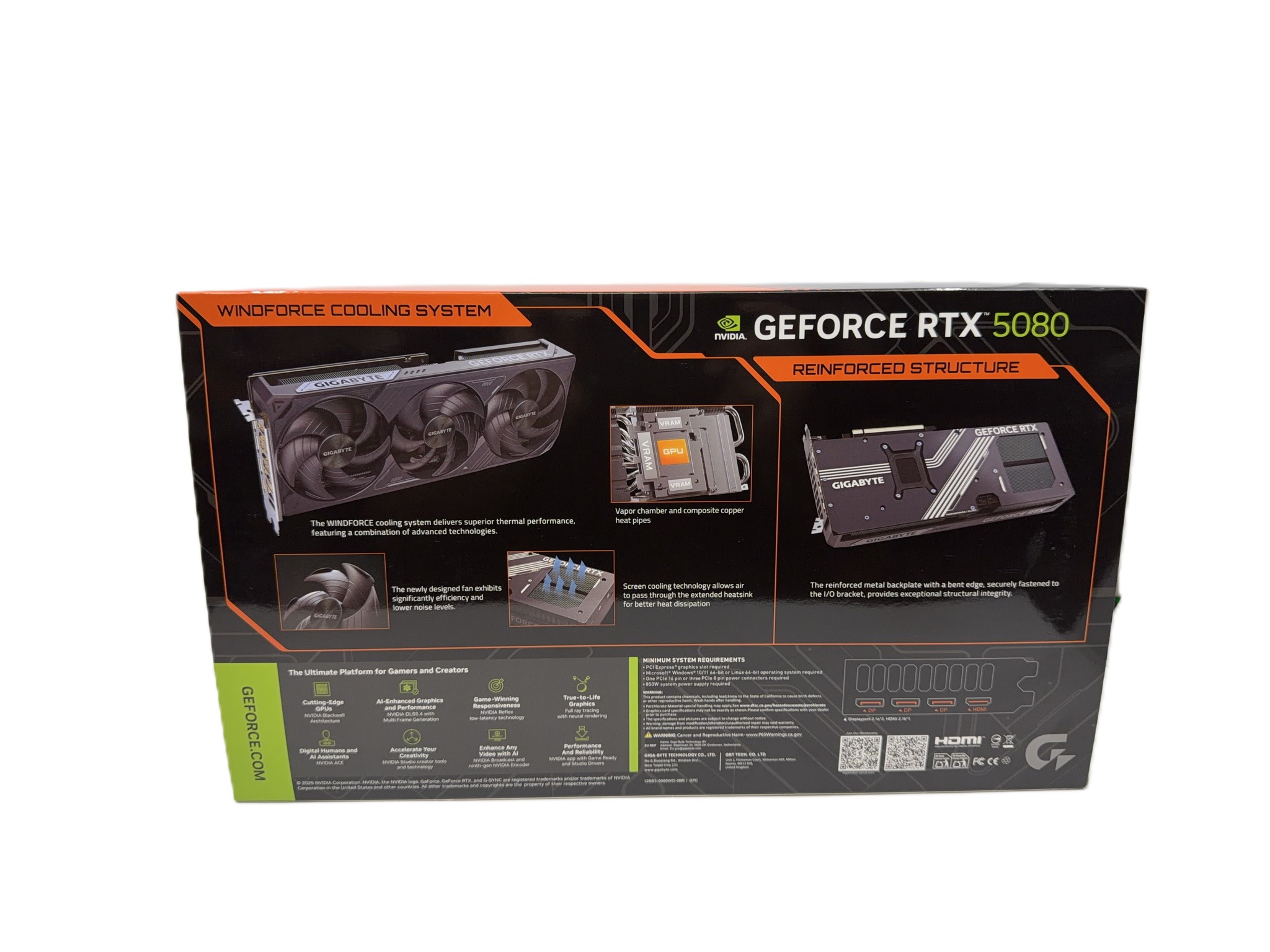 NEW GIGABYTE GeForce RTX 5080 WINDFORCE OC SFF 16GB