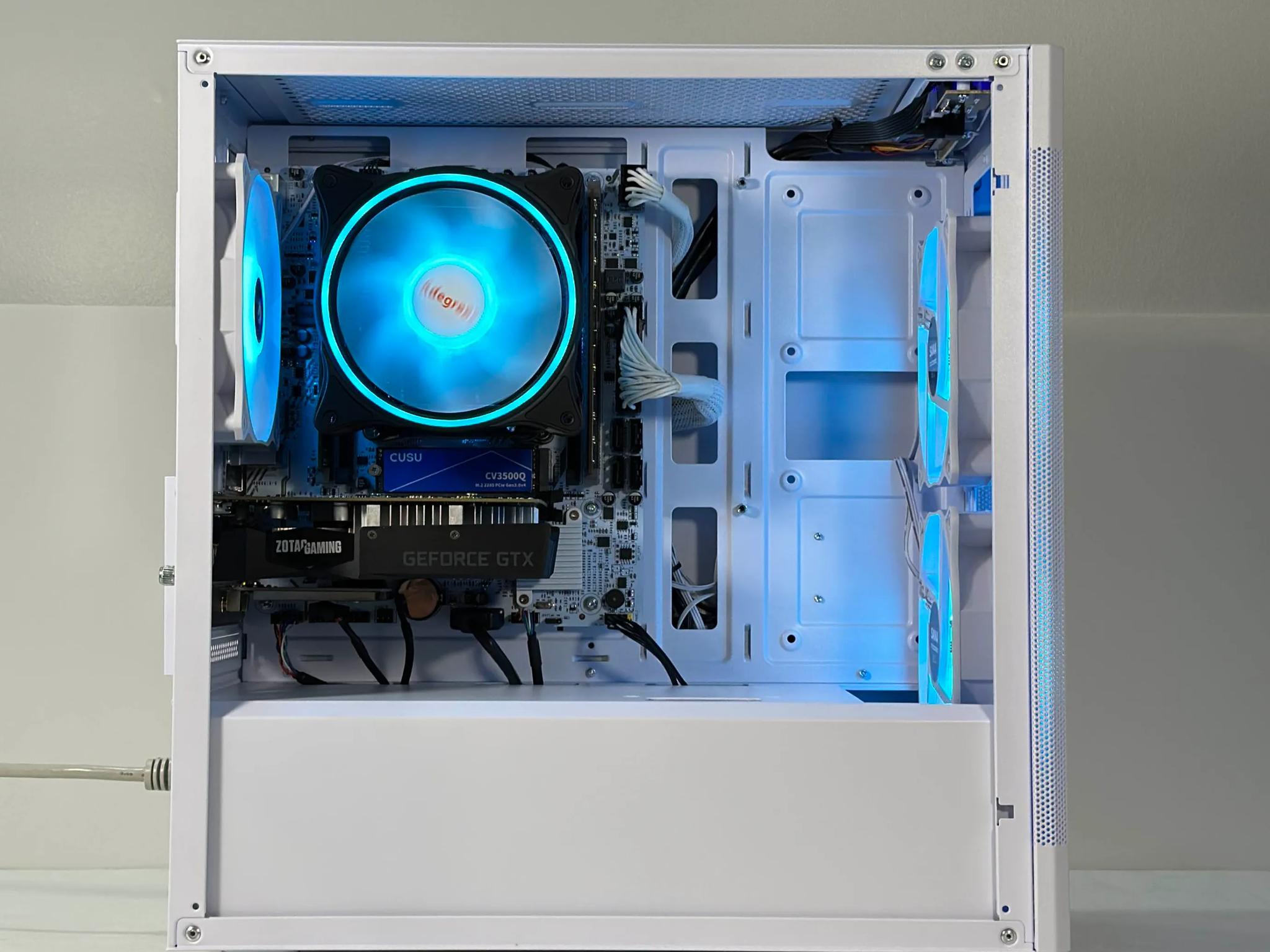 Intel i7 6 Core | GeForce GTX 1650 | 32GB RAM | 512GB SSD | WIFI + Bluetooth | 1080p White Gaming PC