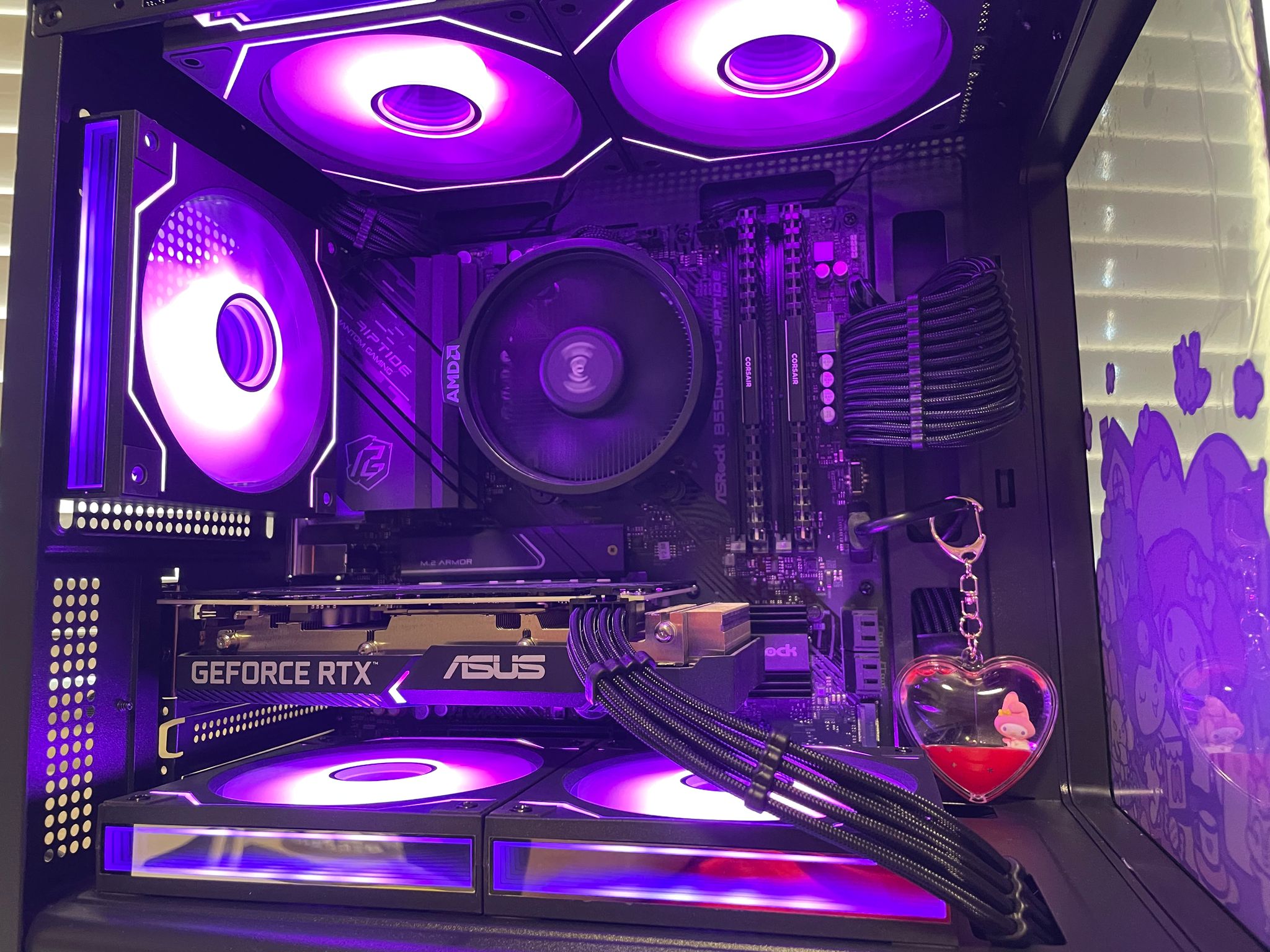 My Melody & Kuromi Inspired Gaming PC (RTX 3060 Ti | Ryzen 5 3600 | 32GB RAM | 500GB SSD | WiFi)