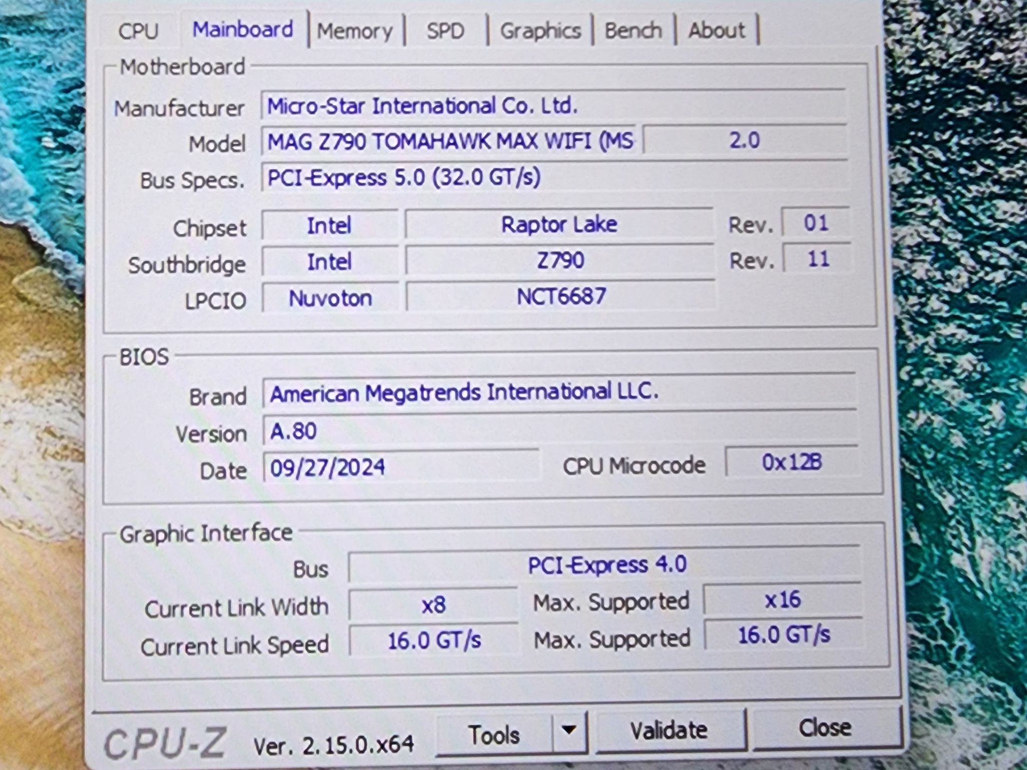 Intel i5 14400 AMD XFX Speedster SWFT 210 Radeon RX 7600 XT 16 GB  MSI Tomahawk MAG MAX 32GB DDR5