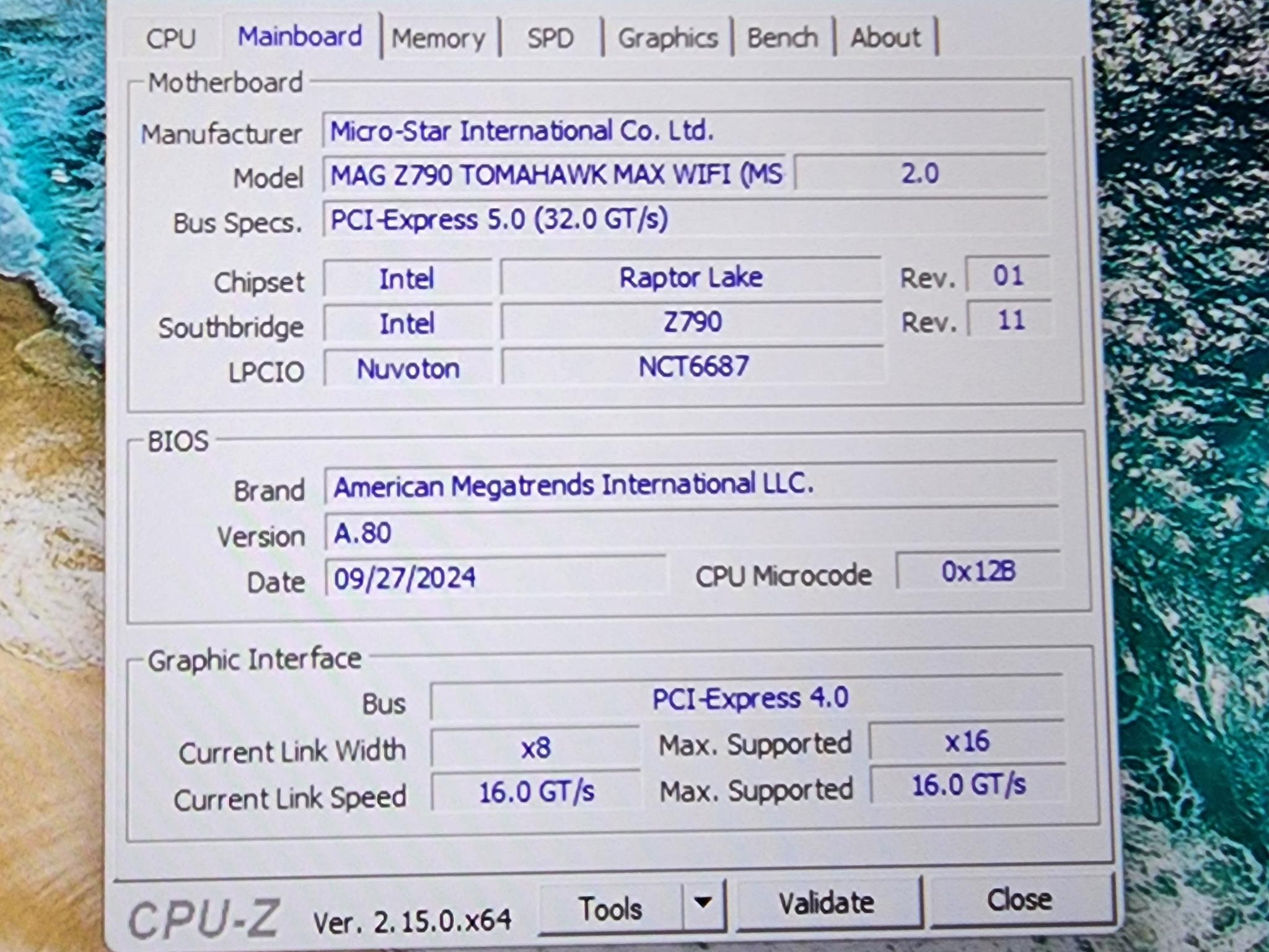 Intel i5 14400 AMD XFX Speedster SWFT 210 Radeon RX 7600 XT 16 GB  MSI Tomahawk MAG MAX 32GB DDR5