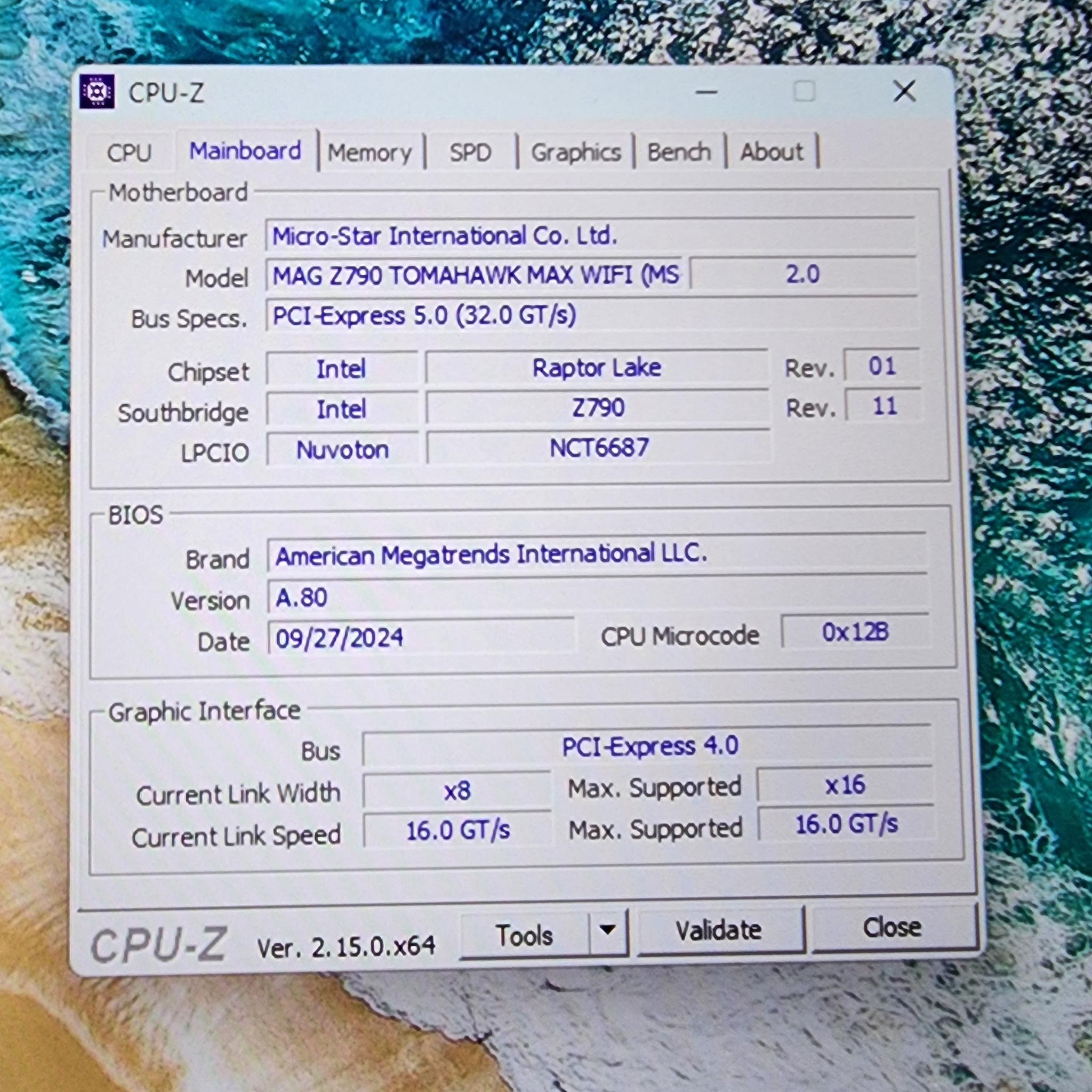 Intel i5 14400 AMD XFX Speedster SWFT 210 Radeon RX 7600 XT 16 GB  MSI Tomahawk MAG MAX 32GB DDR5
