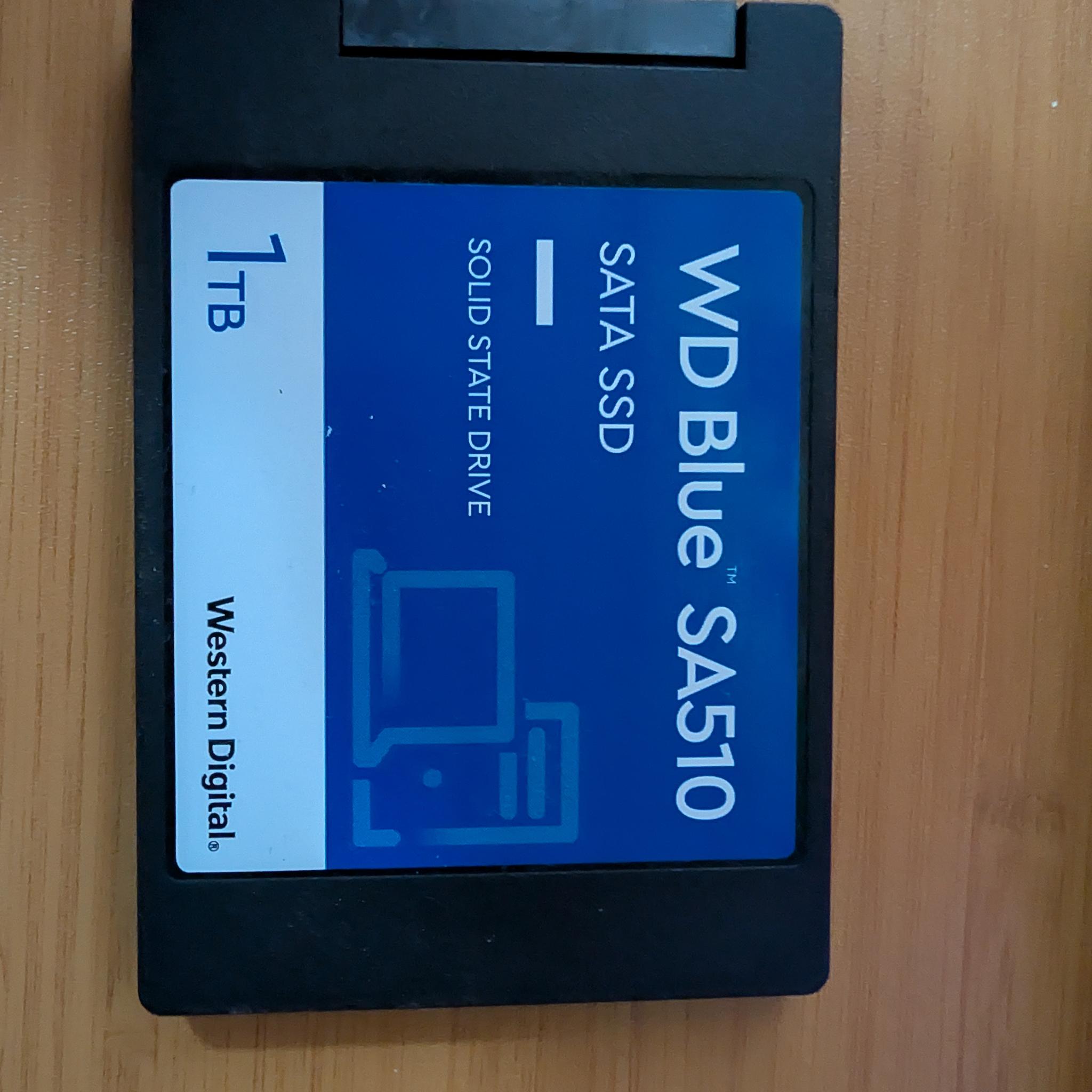 WD Blue SA510 1TB SATA SSD - Like New (Only 61 Hours!) - 100% Health