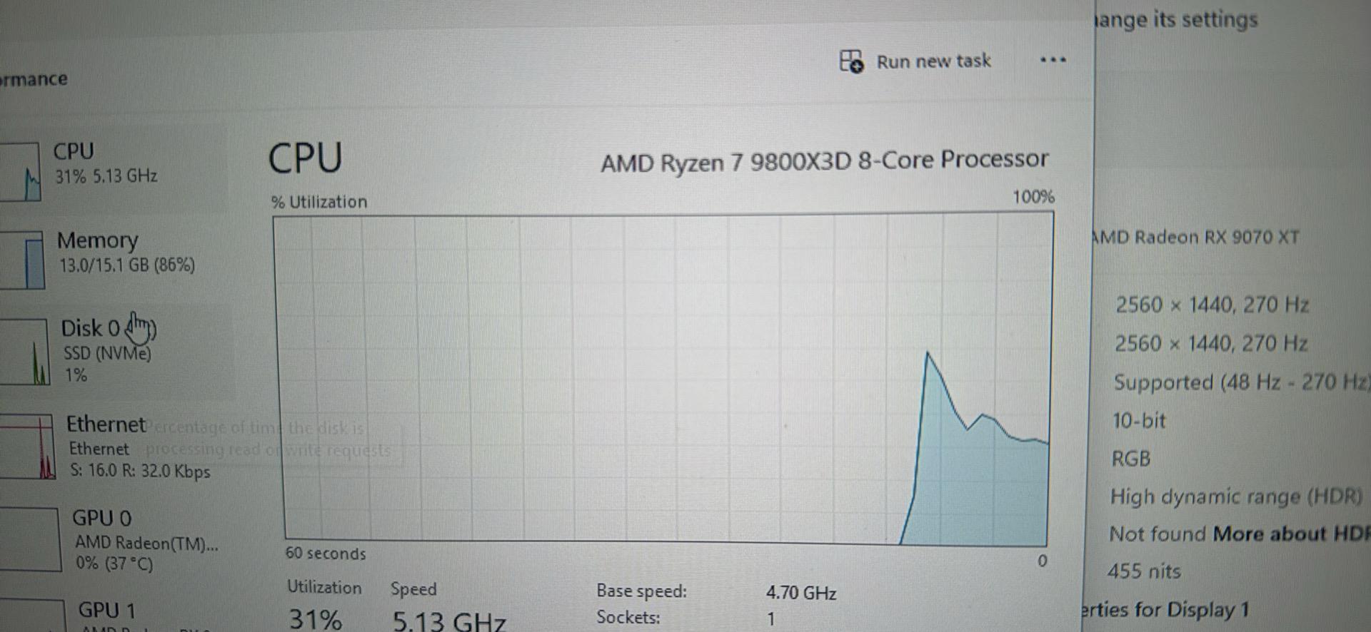 9070XT 16GB | RYZEN 7 9800X3D | 2TB NVME | 16GB DDR5 | 1000W