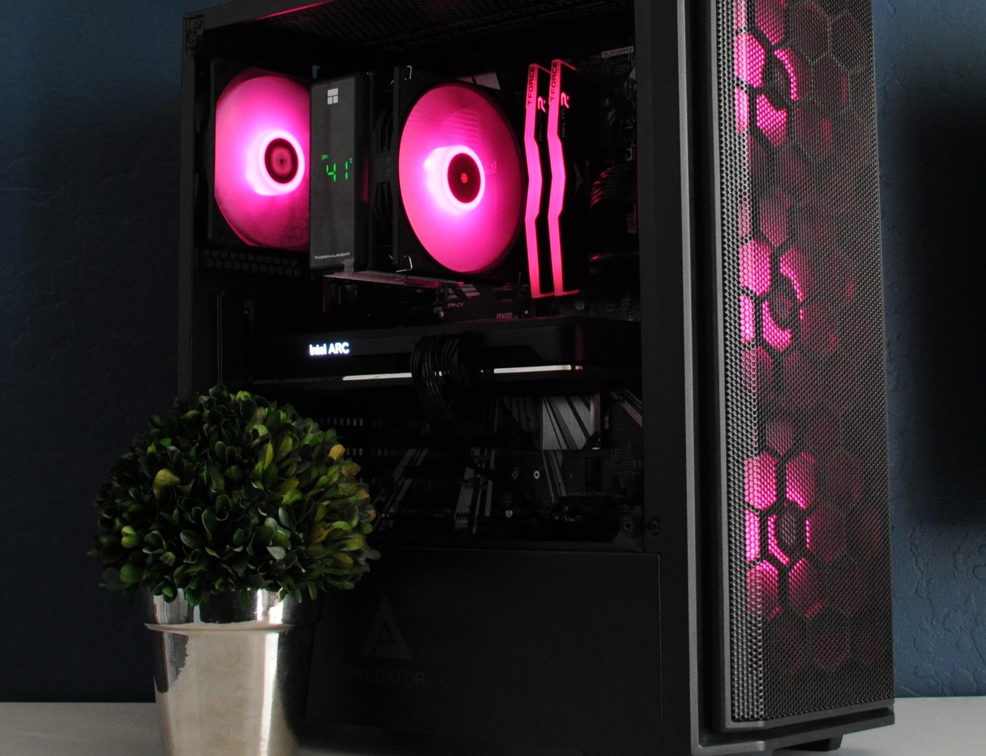 ALL INTEL GAMING PC | WIN 11 READY | ARC A750 | I5 9400F | 16GB RAM | 1TB SSD | ARGB | 1080P/1440P