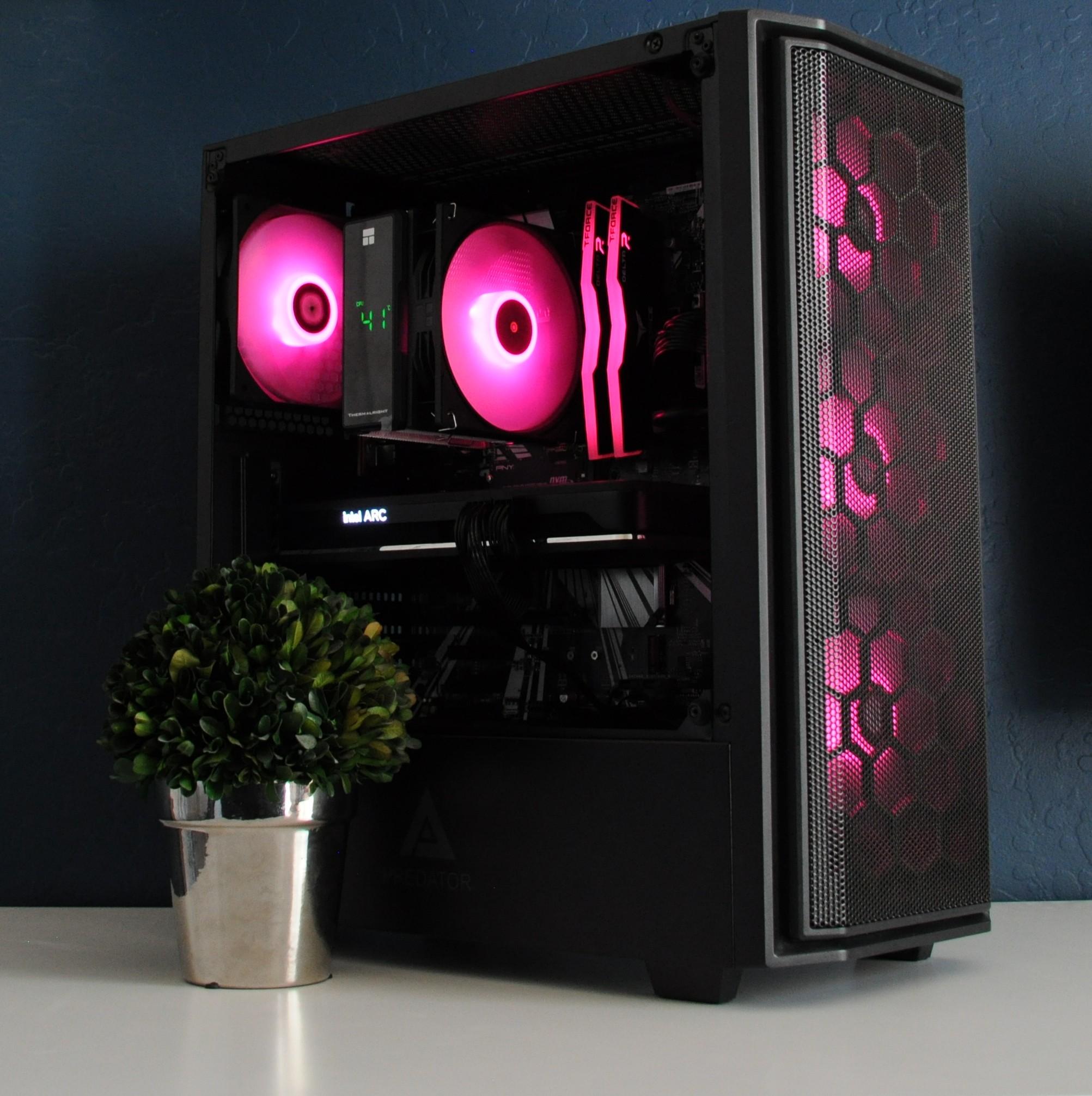 ALL INTEL GAMING PC | WIN 11 READY | ARC A750 | I5 9400F | 16GB RAM | 1TB SSD | ARGB | 1080P/1440P