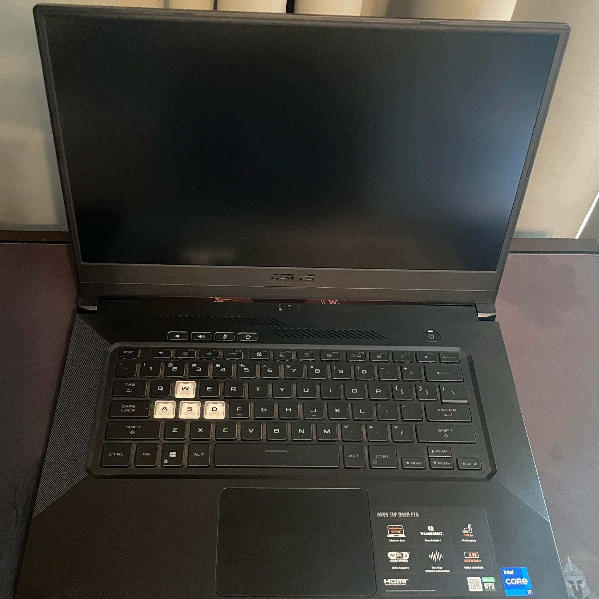 Asus TUF Dash F15 FX516P i7-11370H 16GB RAM 500GB SSD 15.6" FHD 144Hz RTX 3060