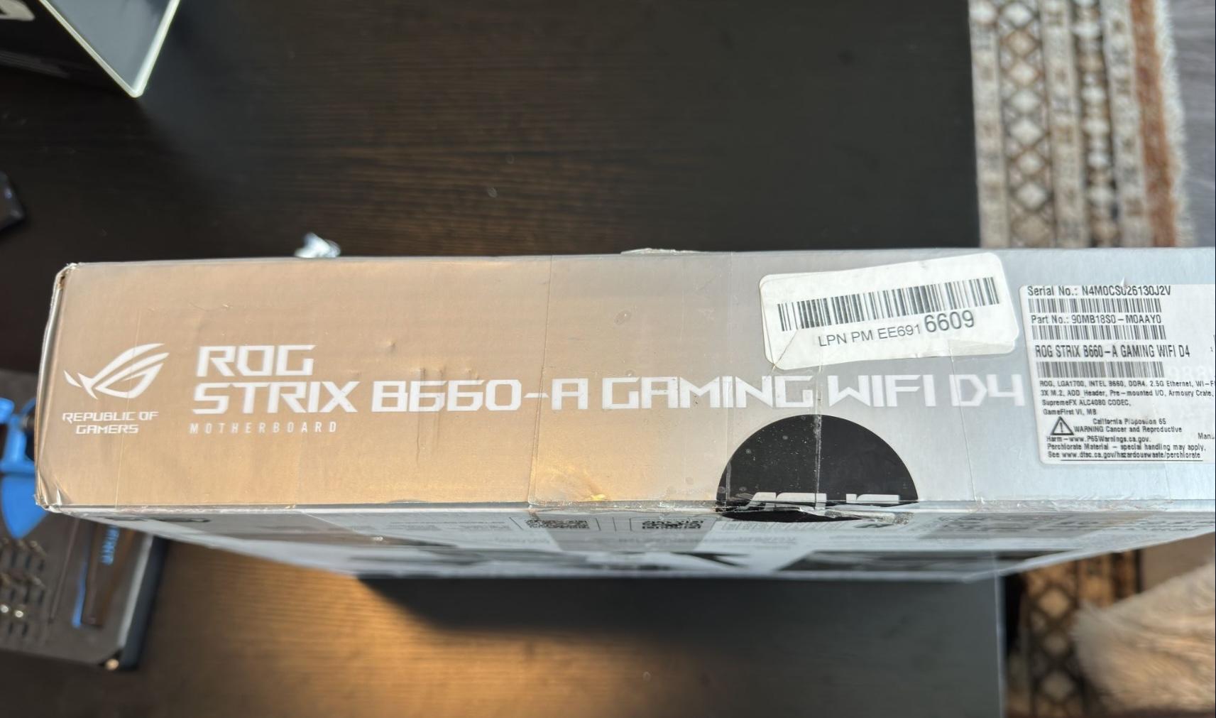 ASUS ROG Strix B660-A WiFi/Intel Core i5-12600K