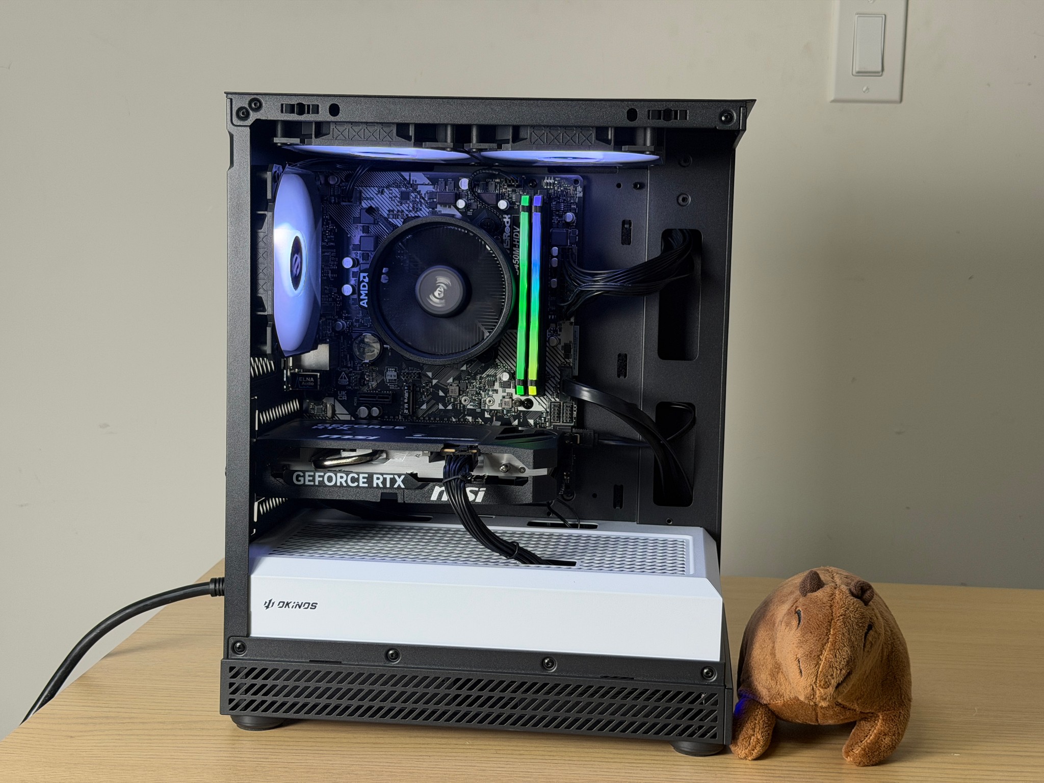 ♠️ Black Gaming PC ♠️ RTX 5050 ( = 4060) | Ryzen 5 4500 | 16gb RGB RAM | 1TB SSD - WiFi, ...