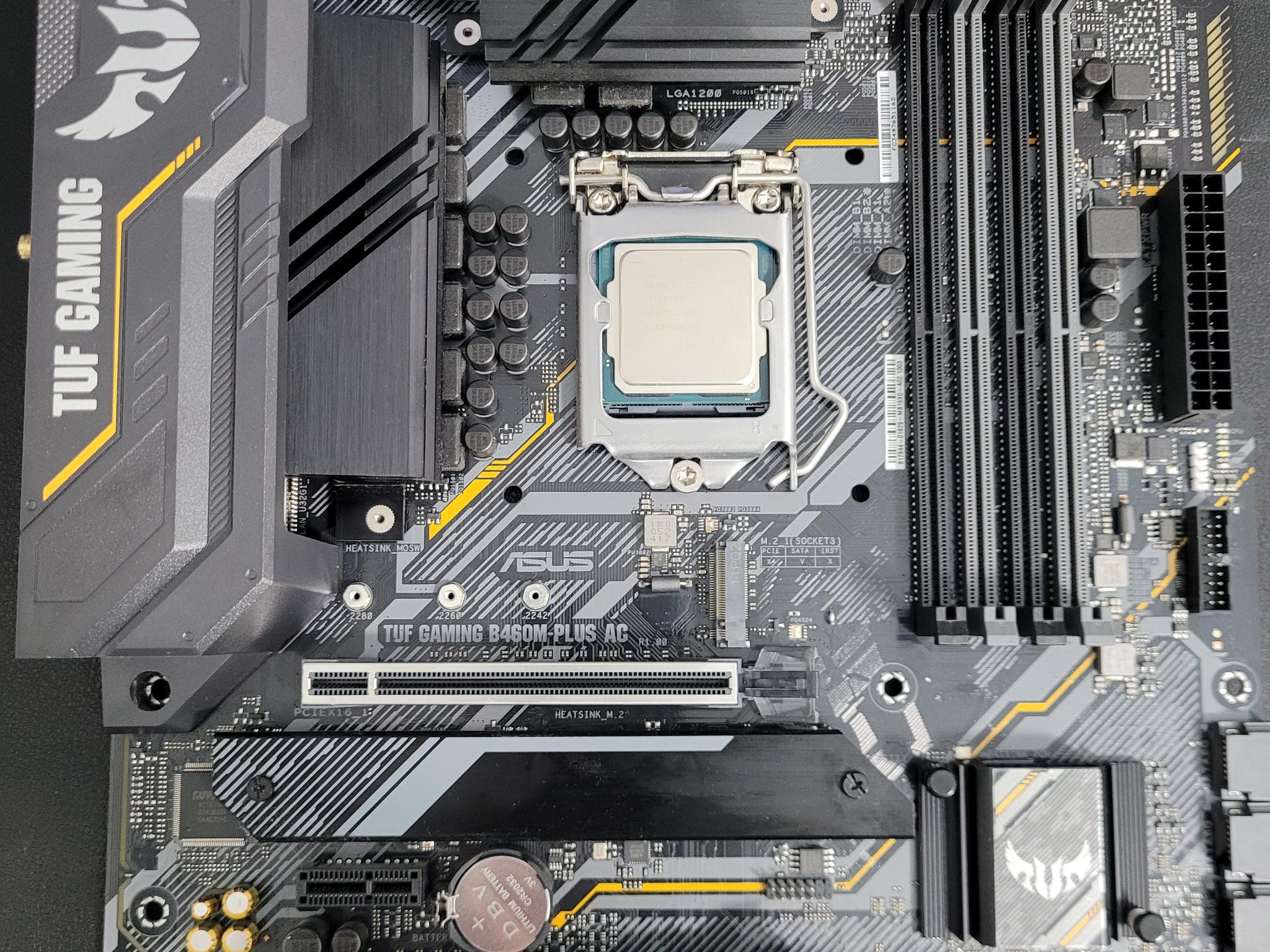 TUF GAMING B460M-PLUS AC with Intel Core i7-10700F