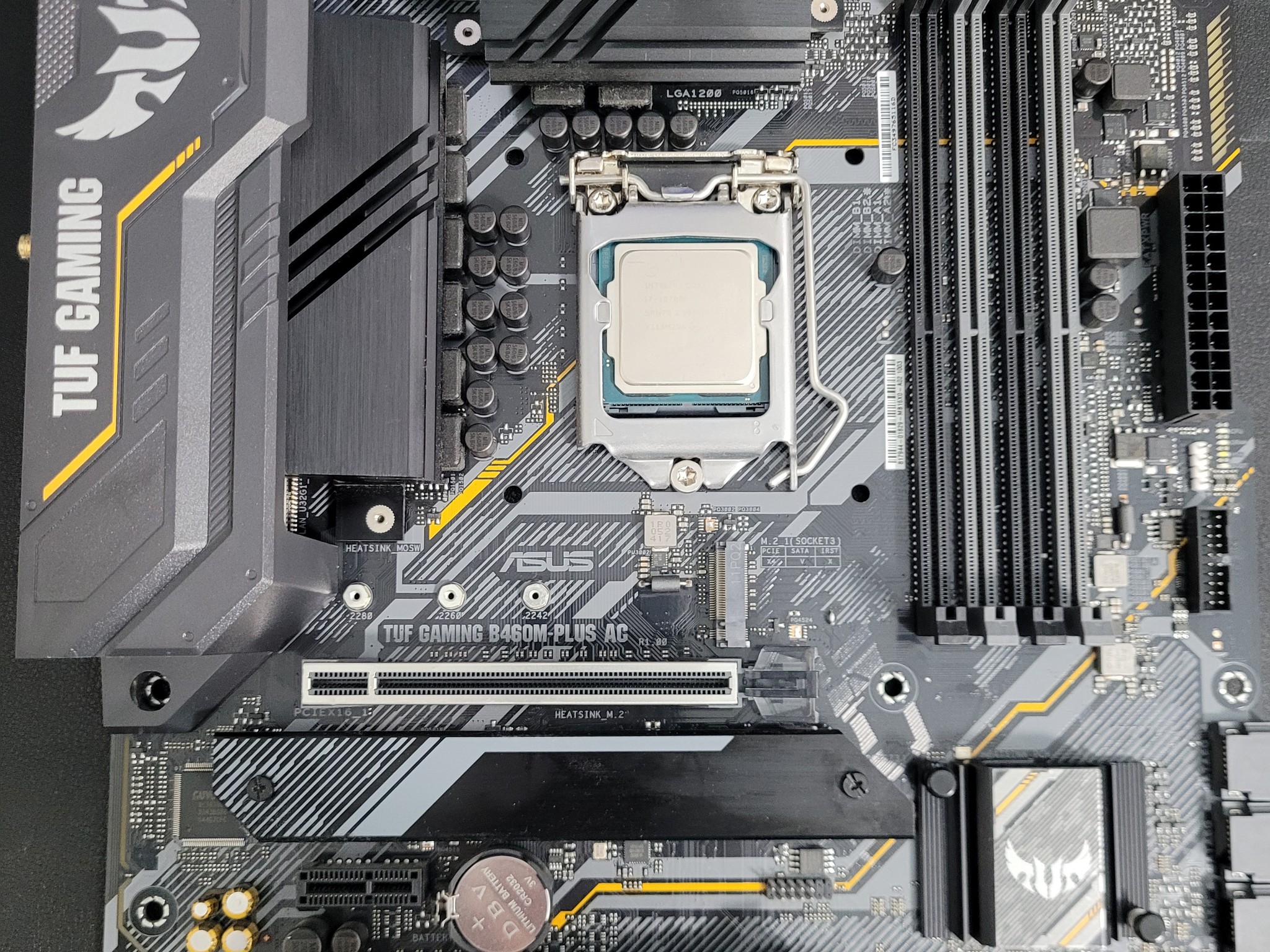 TUF GAMING B460M-PLUS AC with Intel Core i7-10700F