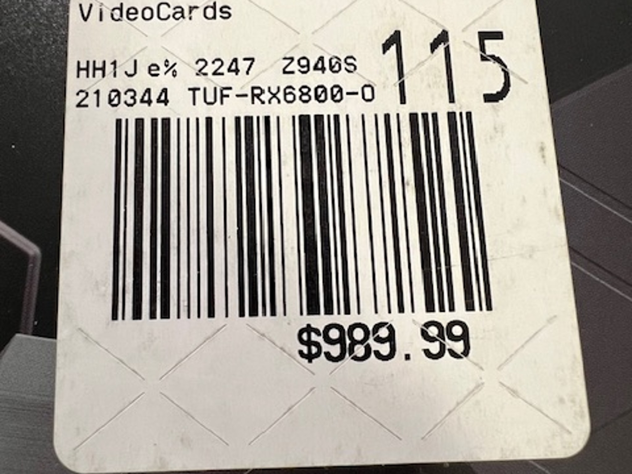 ASUS Radeon RX 6800 TUF Gaming Overclocked Triple-Fan 16GB GDDR6 PCIe 4.0 Graphics Card