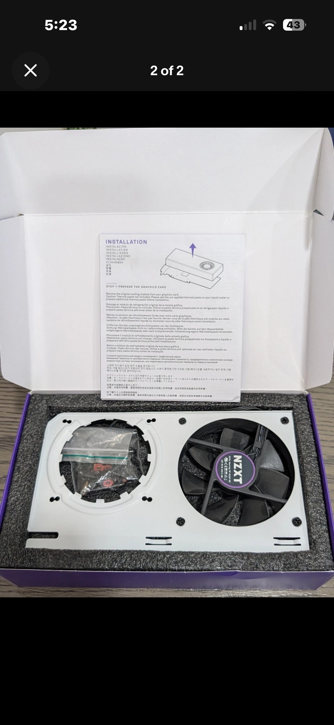 NZXT Kraken G12 - GPU Liquid Cooling Mounting Kit - White Color | Jawa
