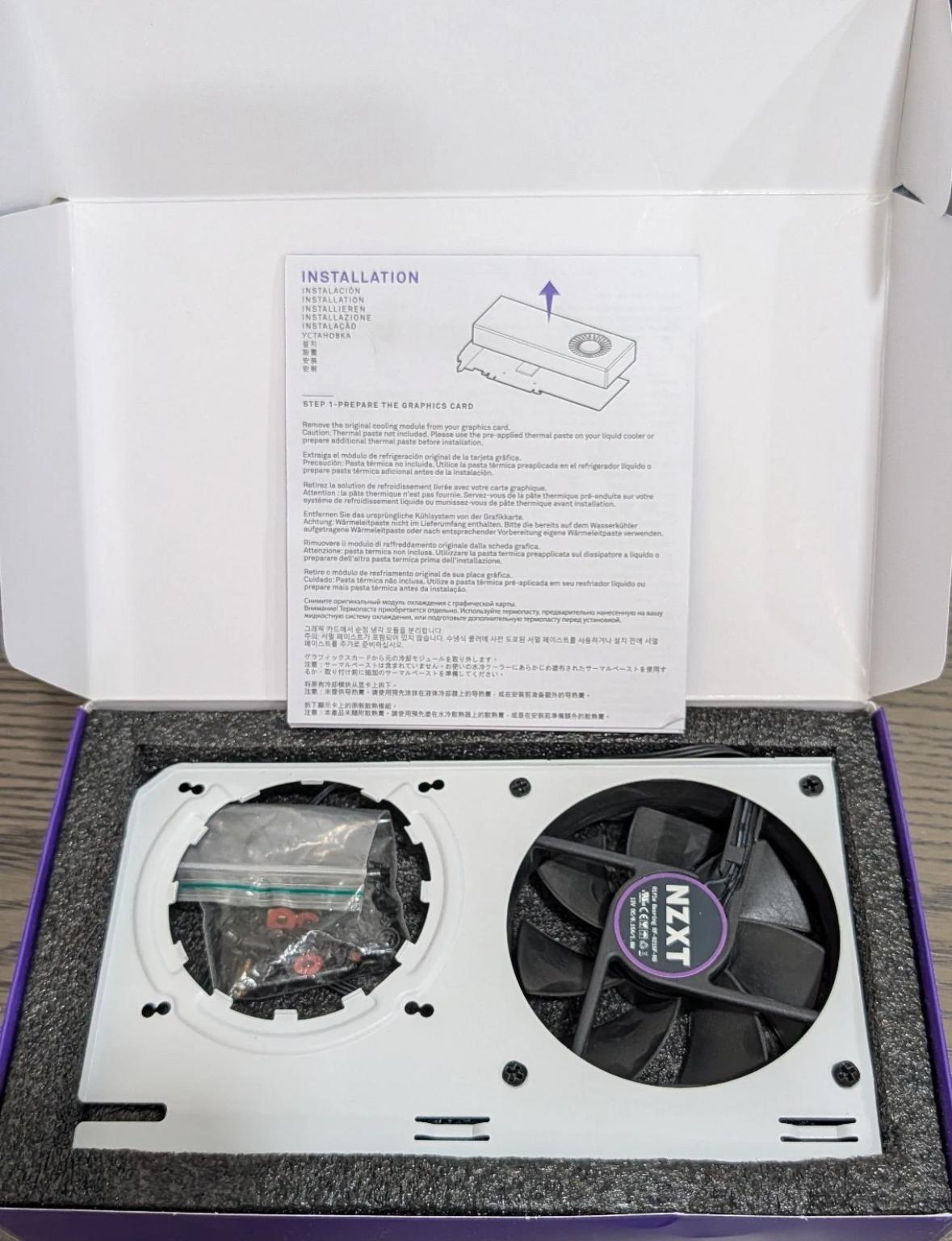NZXT Kraken G12 - GPU Liquid Cooling Mounting Kit - White Color