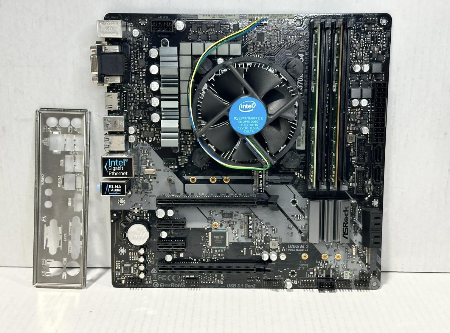 ASRock H370M Pro4 Micro-ATX Motherboard + i3-8100 + 16GB