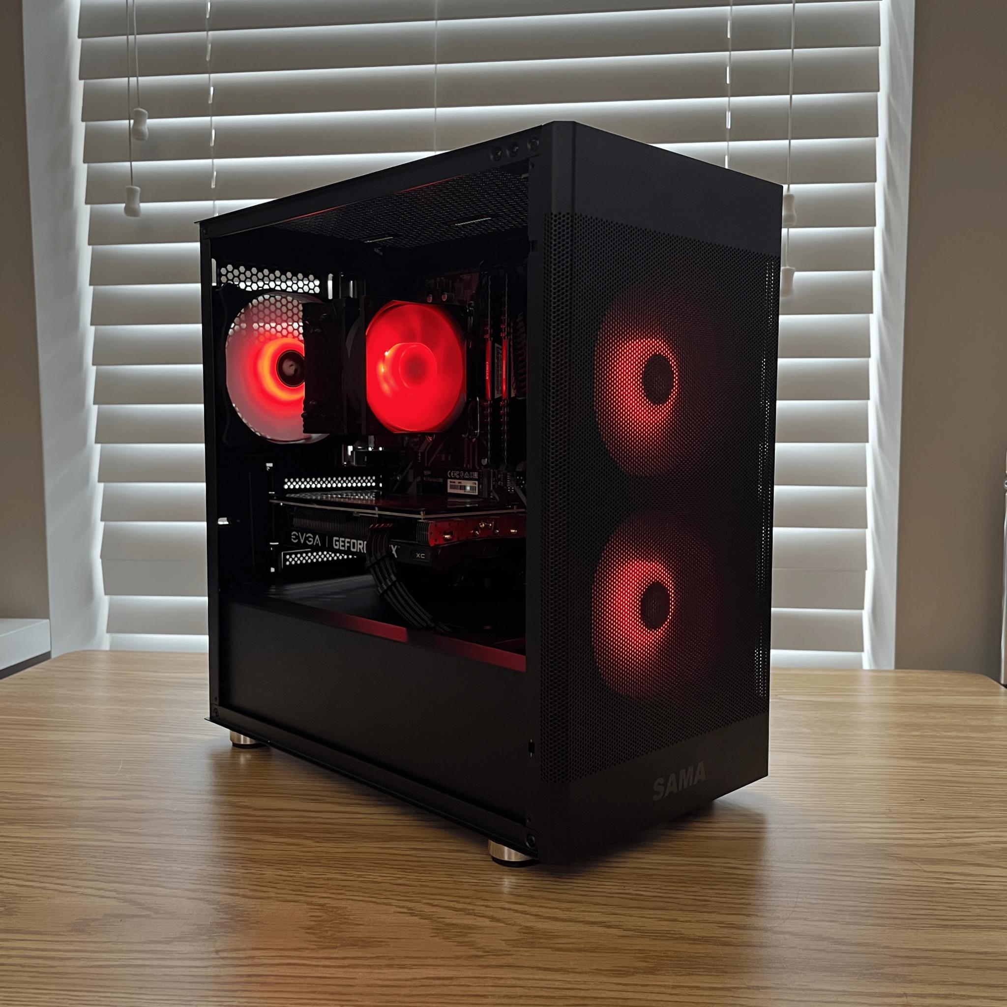 🔥⚫Black RGB Gaming PC | Ryzen 5 3600 | RTX 3060Ti | 32GB DDR4 | WiFi & BT ⚫🔥