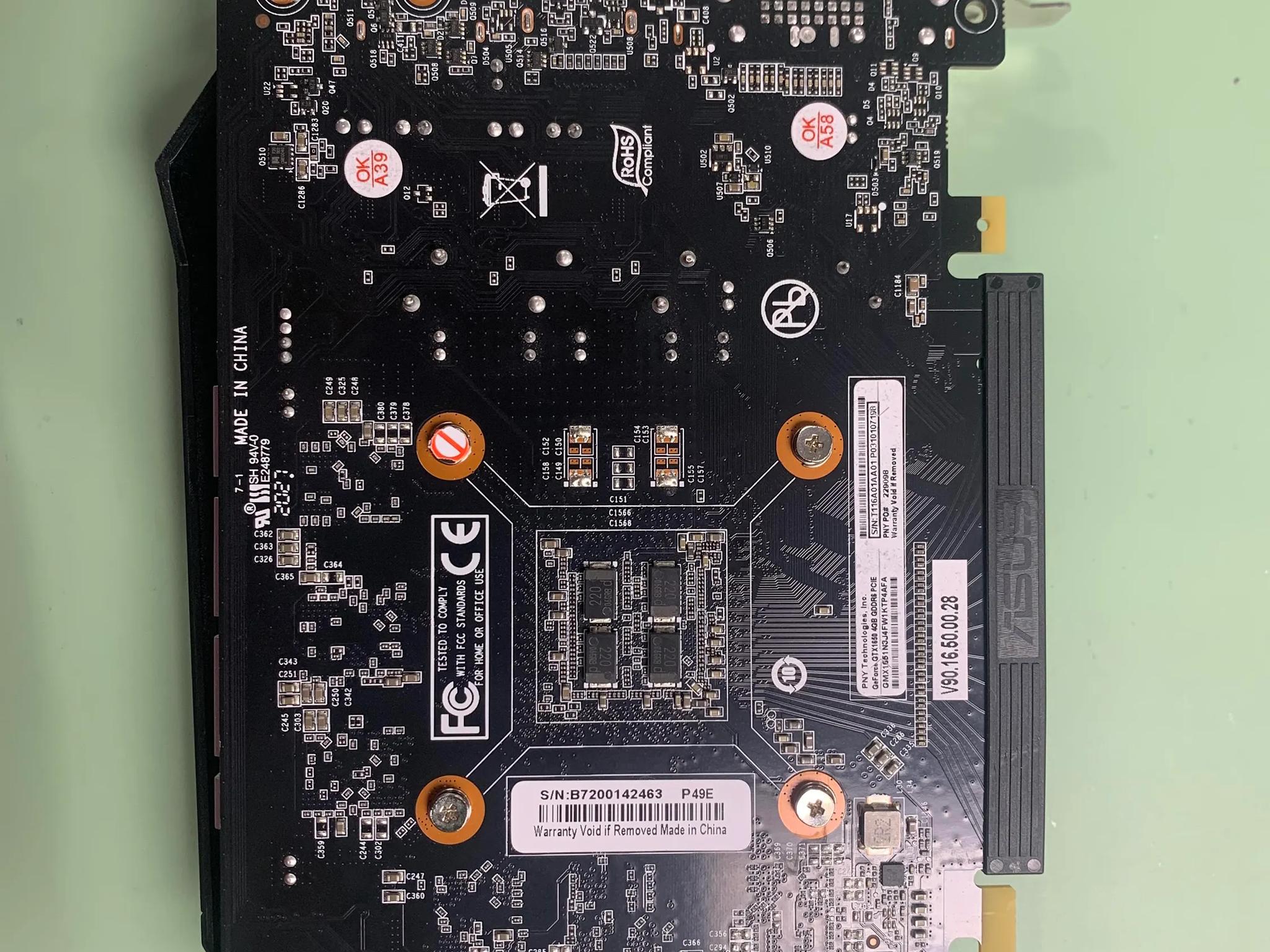 PNY GeForce GTX 1650 4GB GDDR6 Single Fan