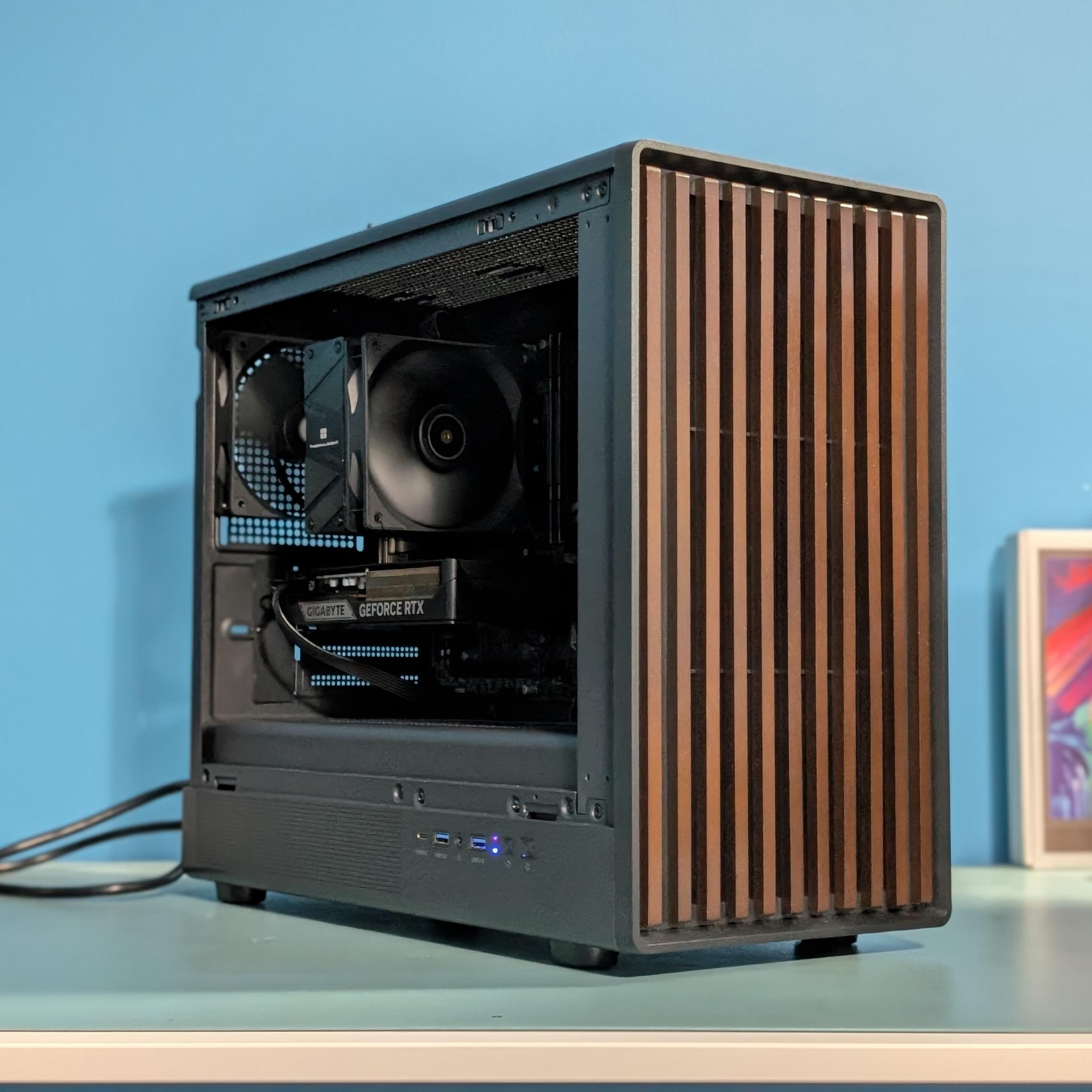 RTX 5060 Ti 16GB Gaming PC – Ryzen 5 7500F | 1440p Ultra | Black & Wood