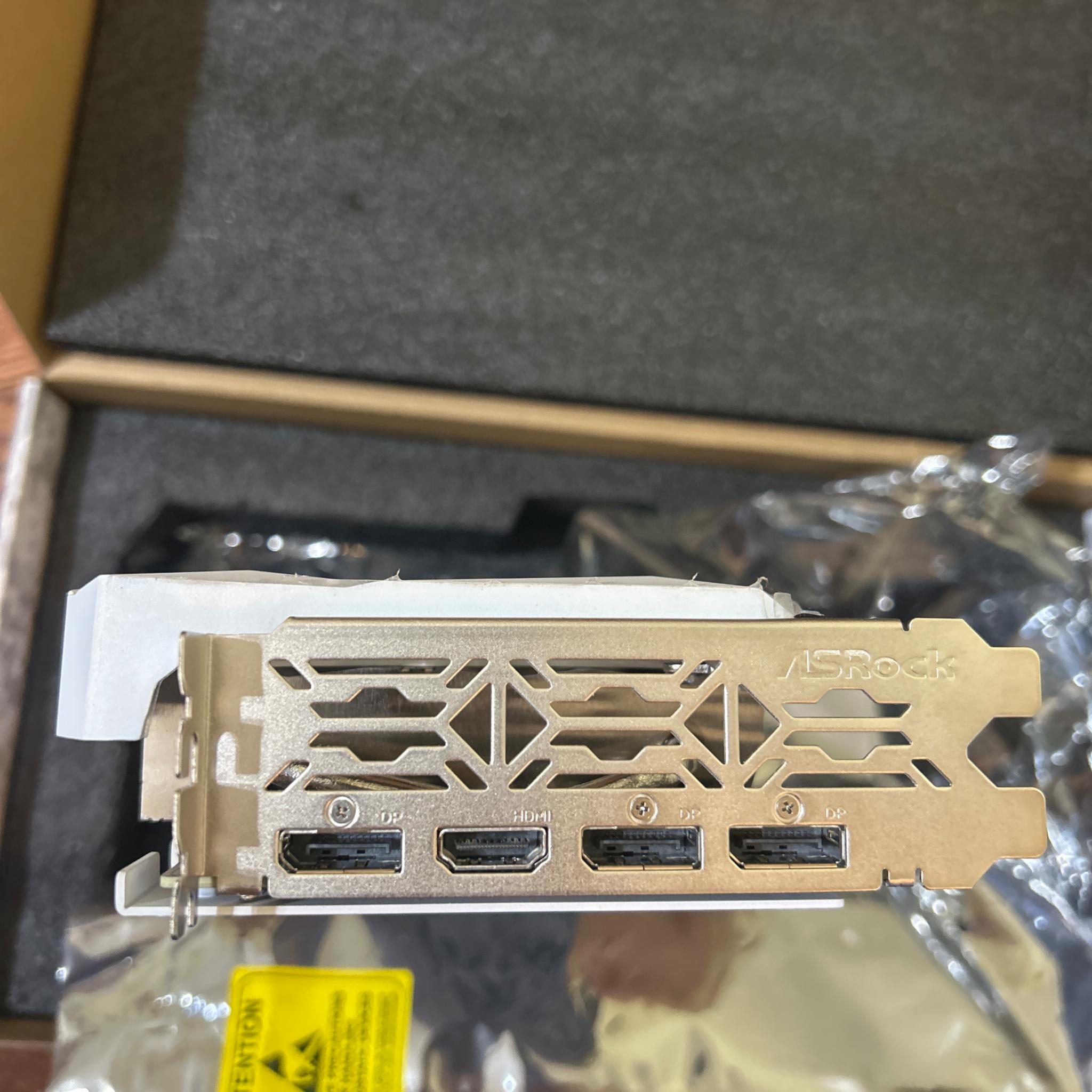 ASRock AMD Radeon RX 7600 XT Steel Legend RGB Overclocked Triple Fan 16GB GDDR6 PCIe 4.0 GPU
