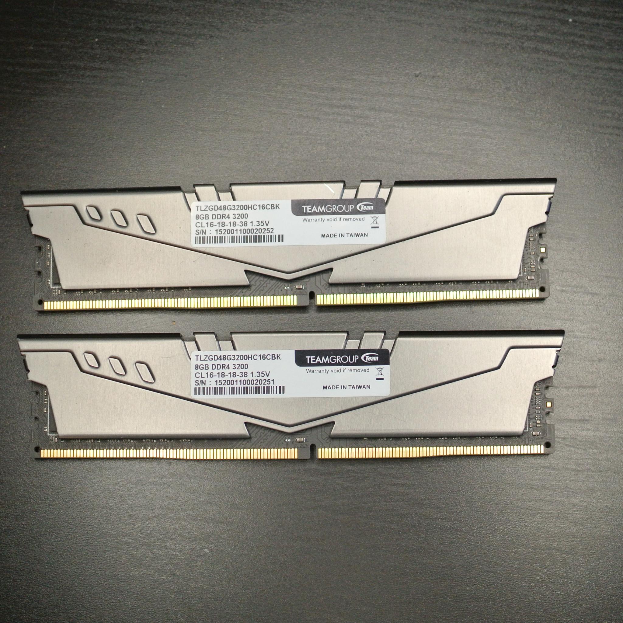 Team Group T-Force Vulcan Z 16GB (2x8GB) 3200 CL16 DDR4 RAM Memory