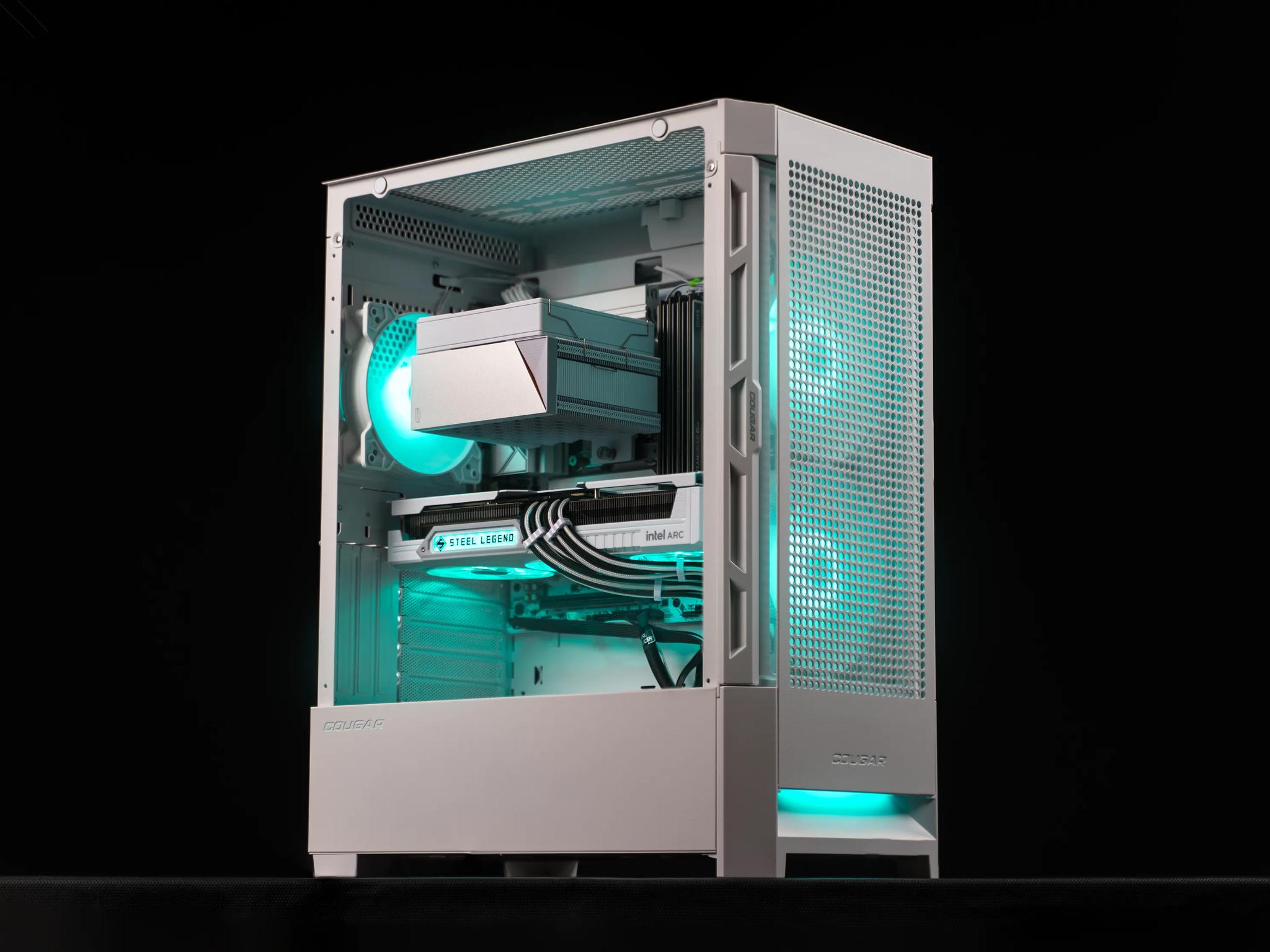 “Steelofringe” Arc B580 i3 14100F 32GB Windows 11 2TB Gaming PC Powerhouse
