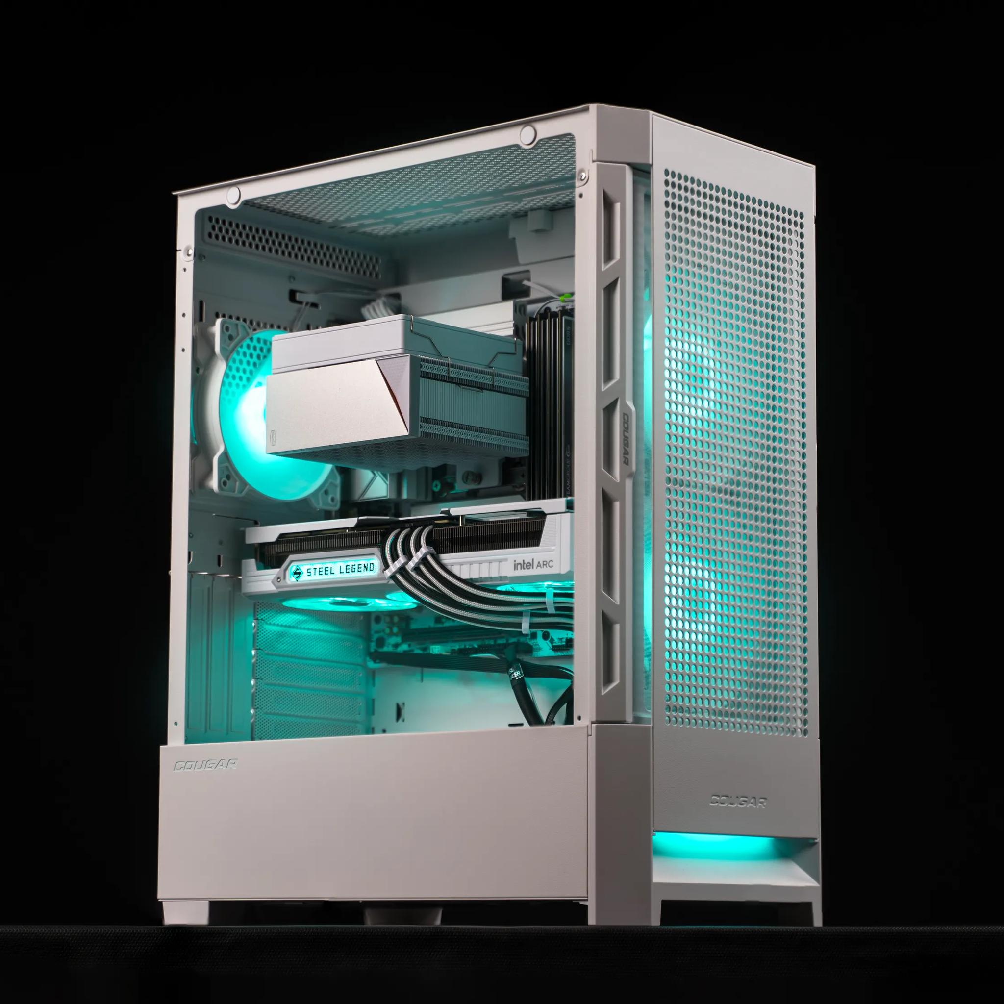 “Steelofringe” Arc B580 i3 14100F 32GB Windows 11 2TB Gaming PC Powerhouse