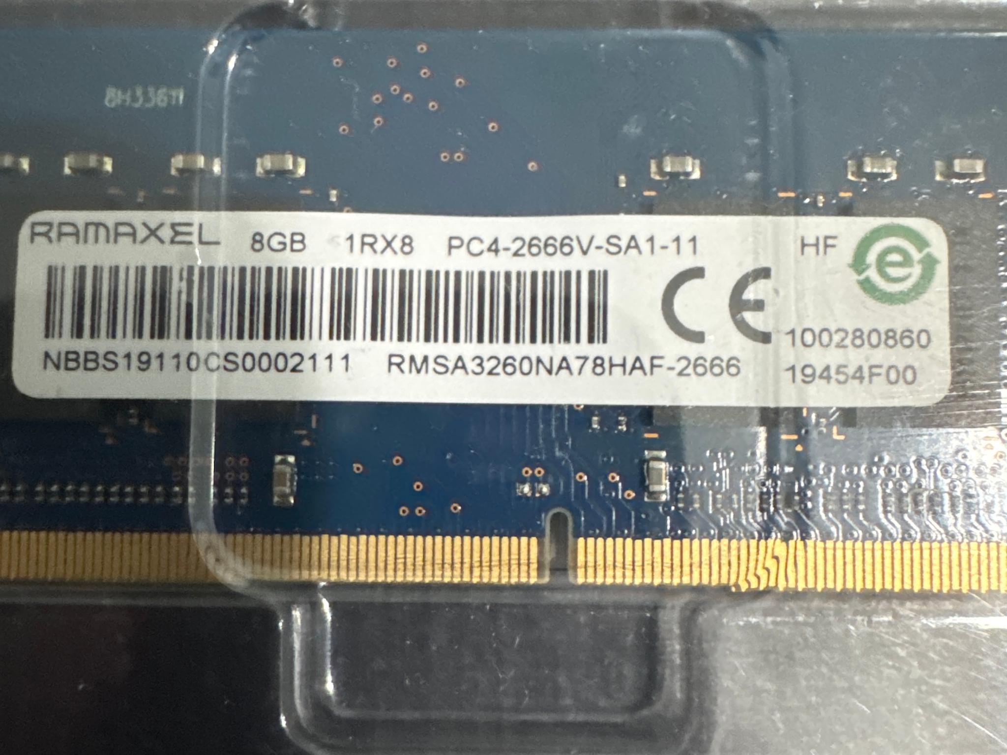 16gb DDR4 Ramexel two 8GB 2666V
