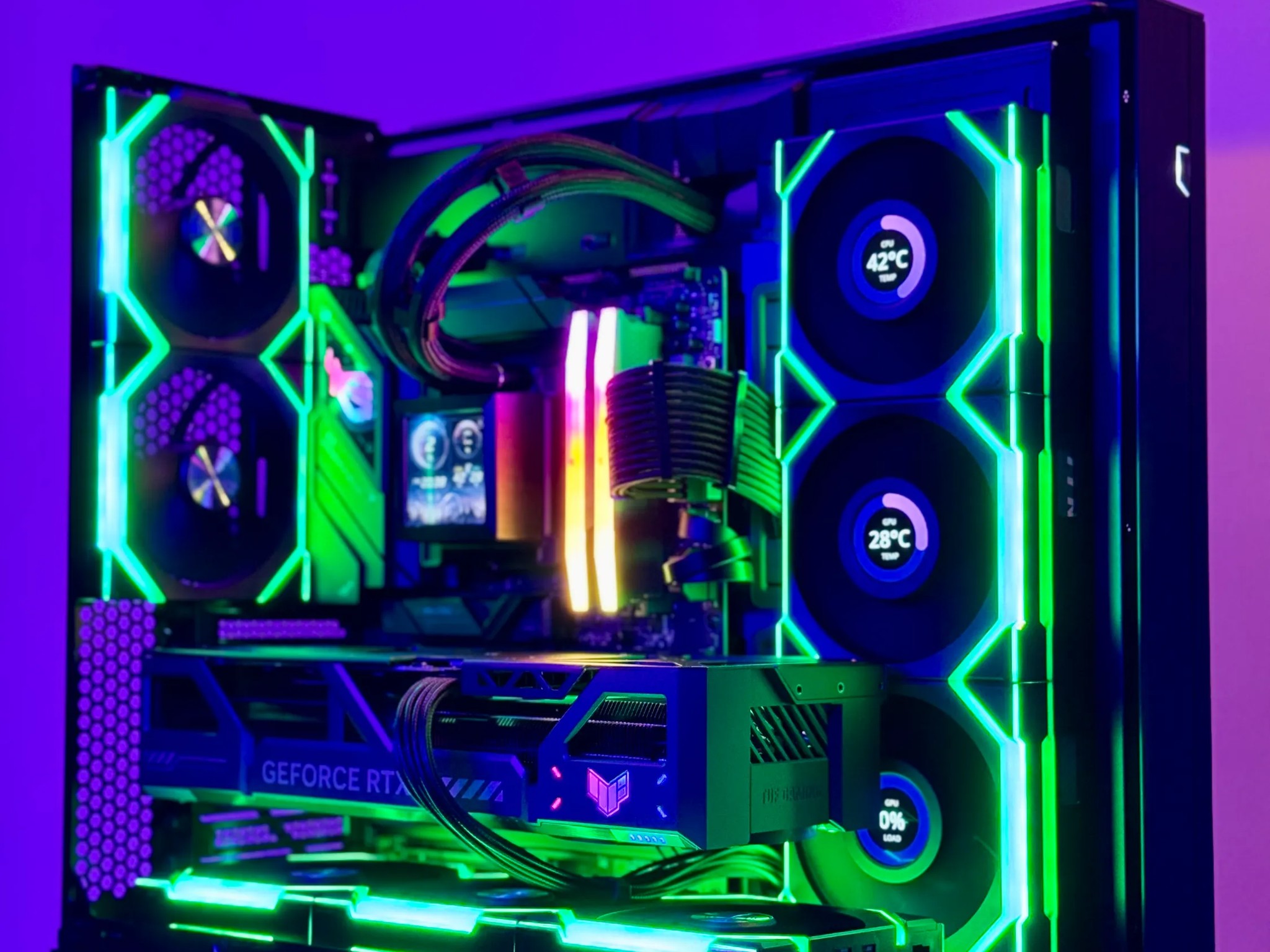 ObsidianX Gaming PC 💎 NVIDIA RTX 5080 OC, 9800X3D, 64GB RAM, 3TB NVMe SSD, ROG Strix B850 MB