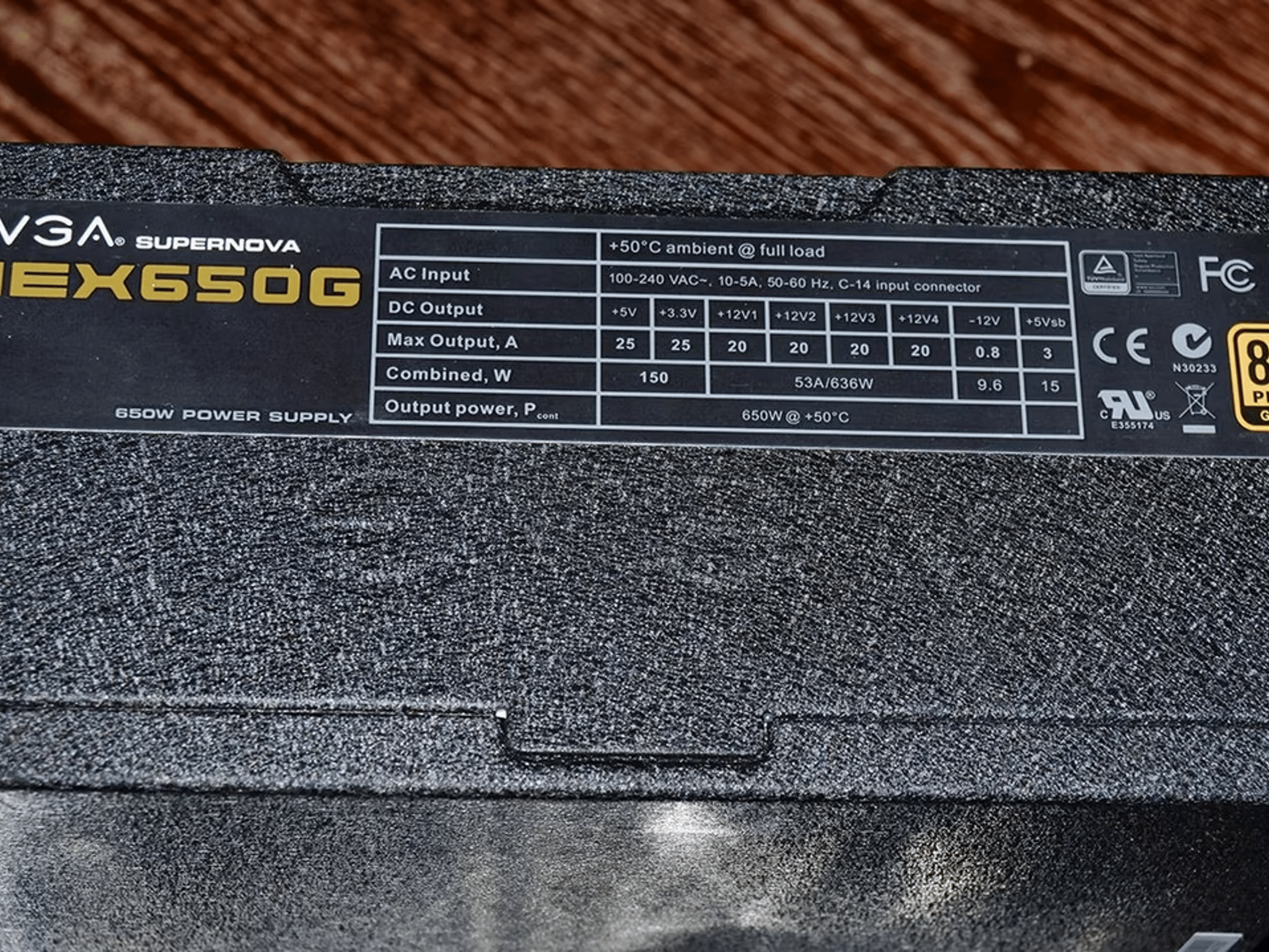 EVGA 650 G Gold Rated Semi Modular