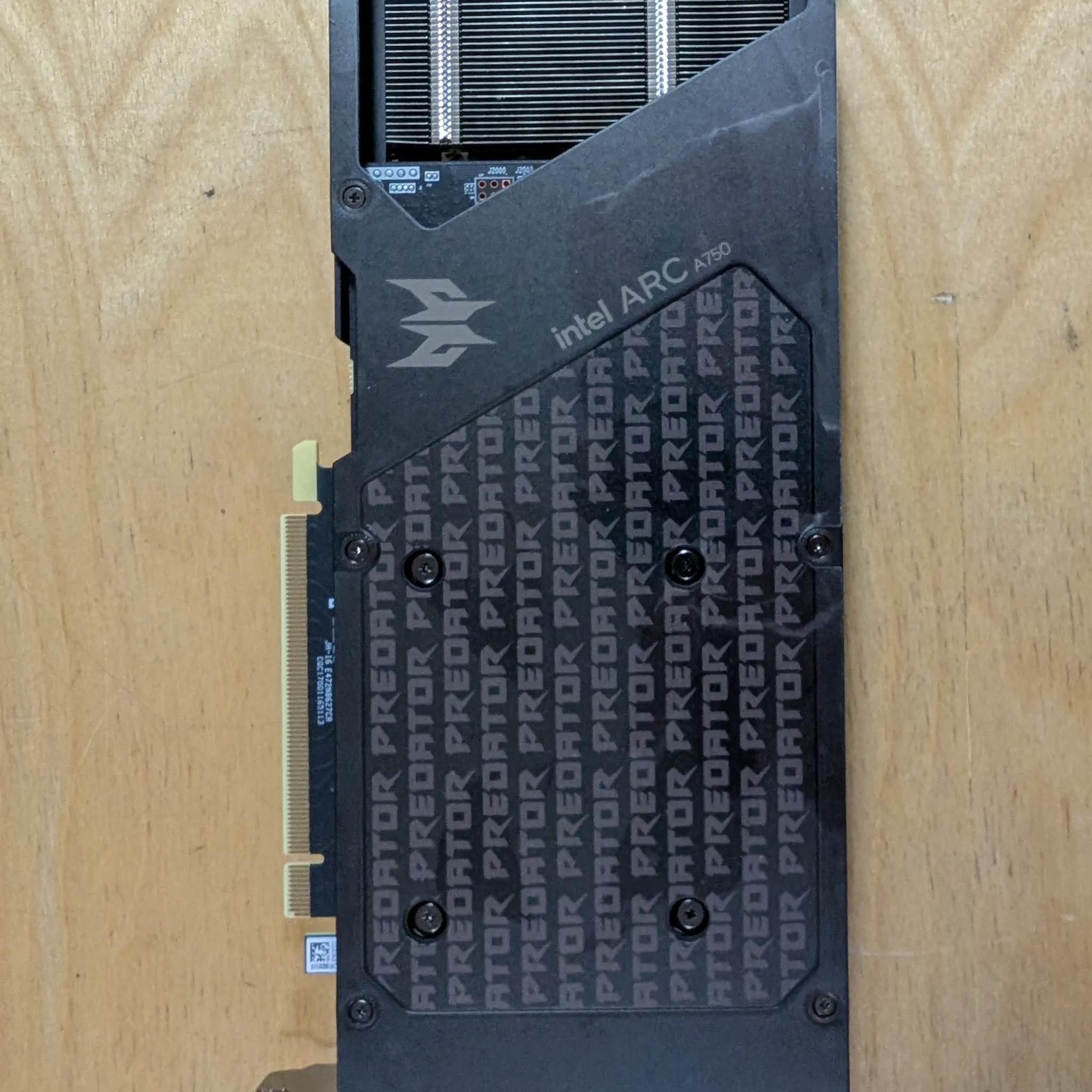 Acer Intel ARC A750 Predator 8gb OC