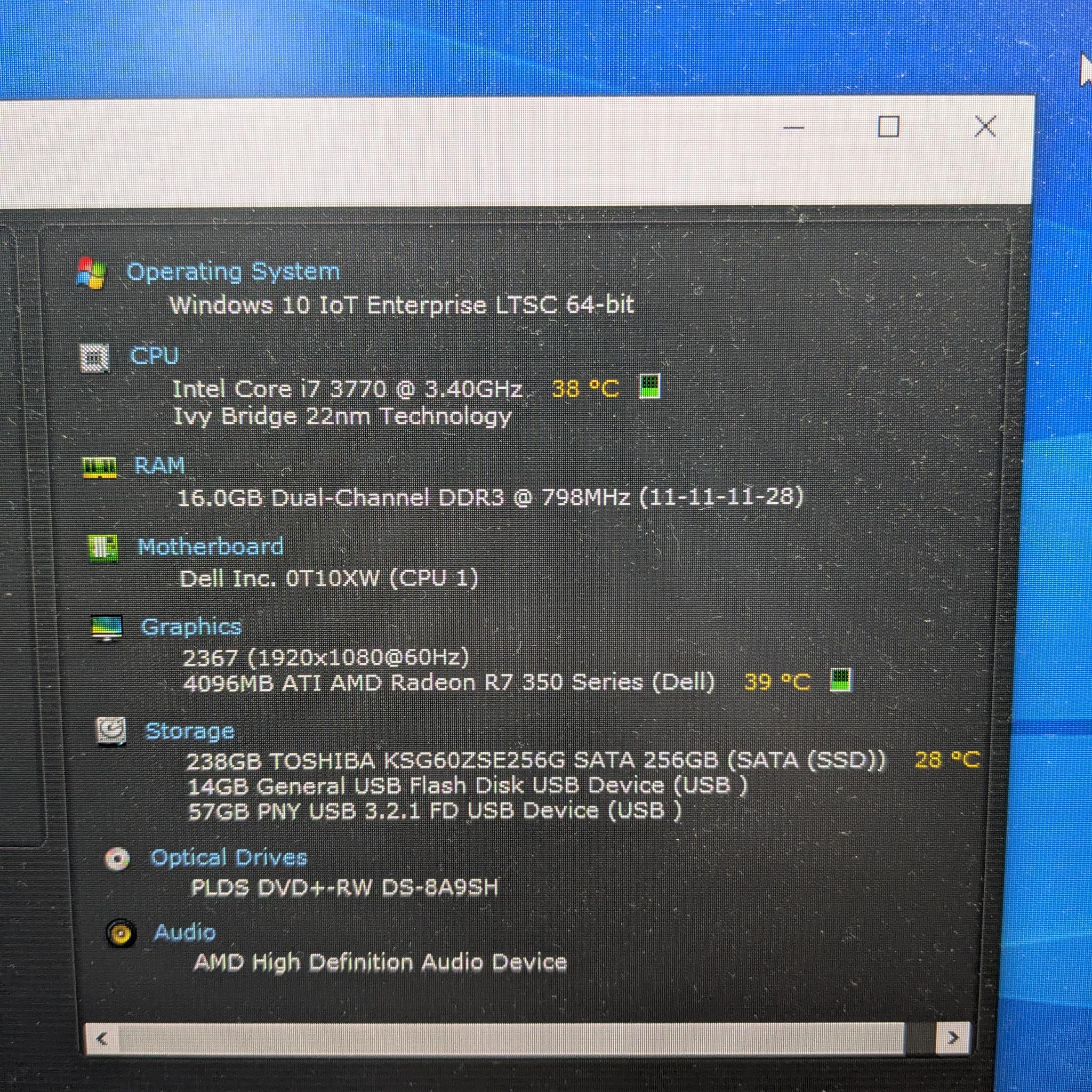 "Little Brother Special" | i7-3770, 16GB RAM, 250GB SSD, AMD R7 450, Win10, WiFi