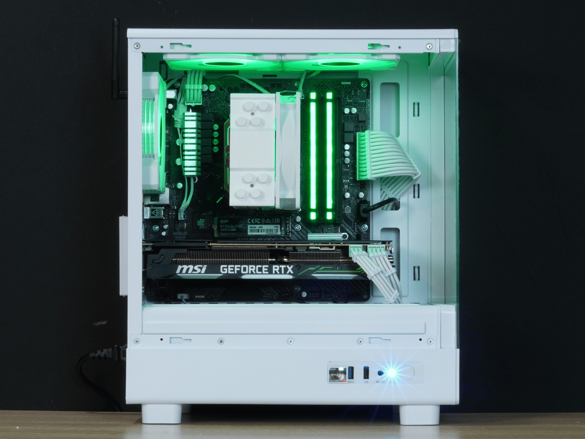 🟢Mint🟢RTX 2080, Ryzen 5 5500, 16GB DDR4 RAM, 1TB SSD, Windows 11 Pro w/ Wifi | 1080p Gaming PC |