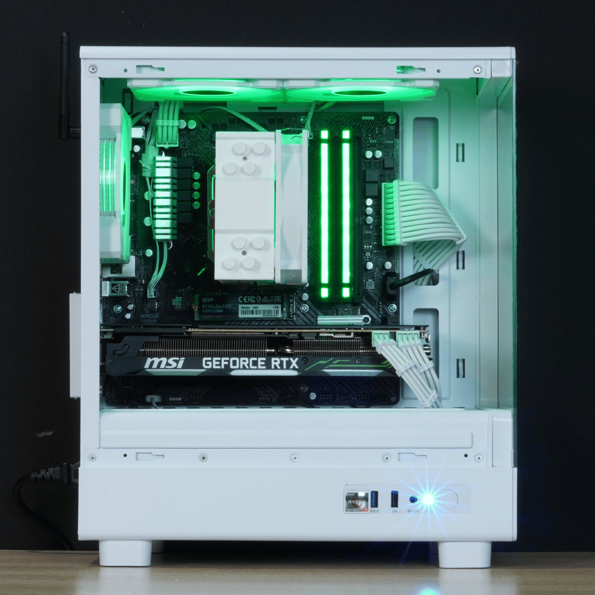 🟢Mint🟢RTX 2080, Ryzen 5 5500, 16GB DDR4 RAM, 1TB SSD, Windows 11 Pro w/ Wifi | 1080p Gaming PC |