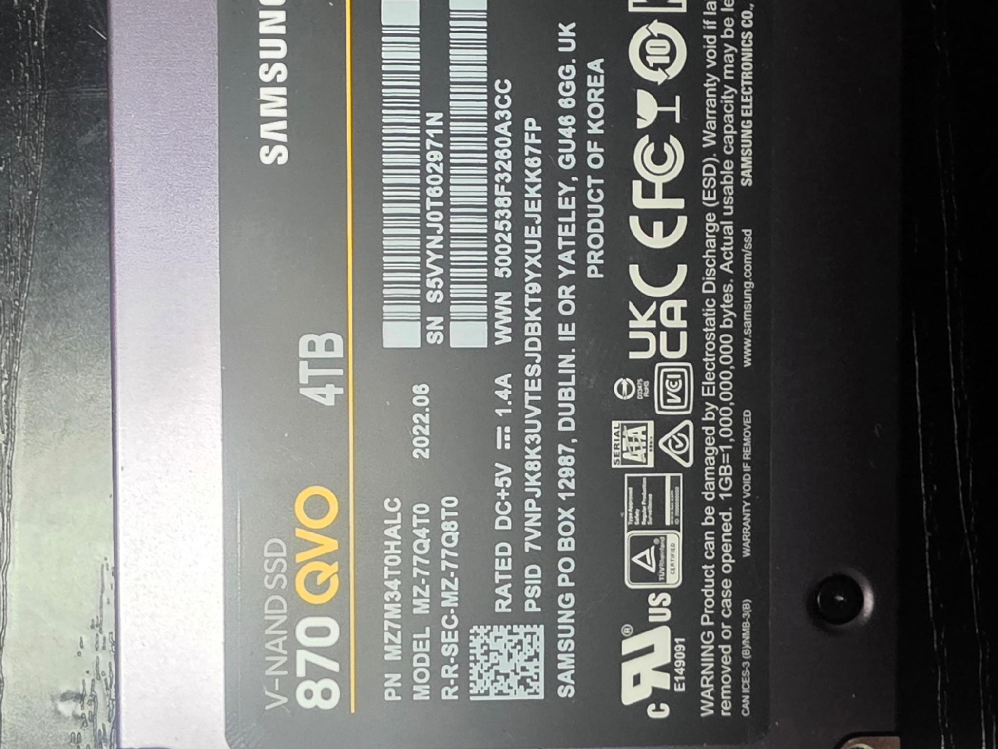 Samsung 970 QVO 4TB