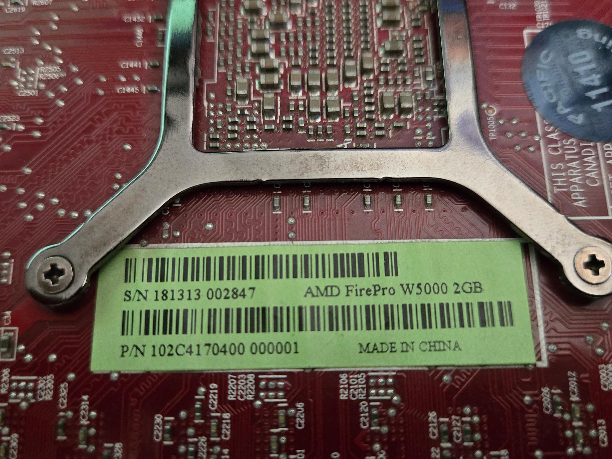 USED AMD FirePro W5000 2GB Low Power Discreet GPU