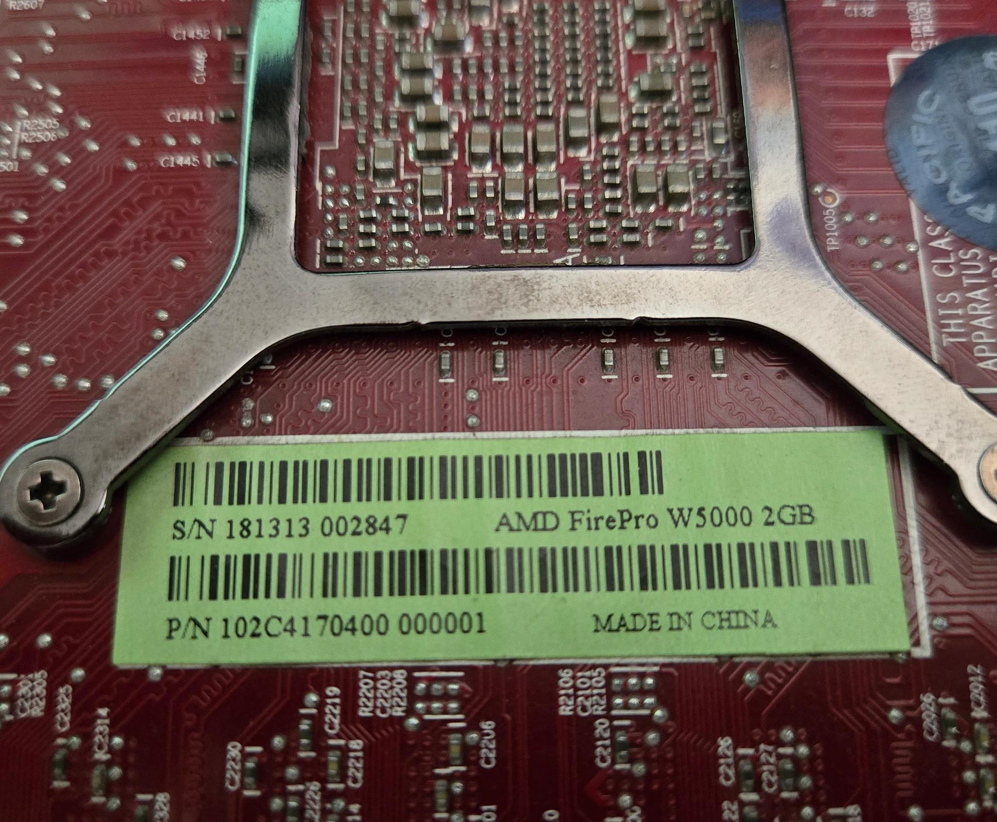 USED AMD FirePro W5000 2GB Low Power Discreet GPU
