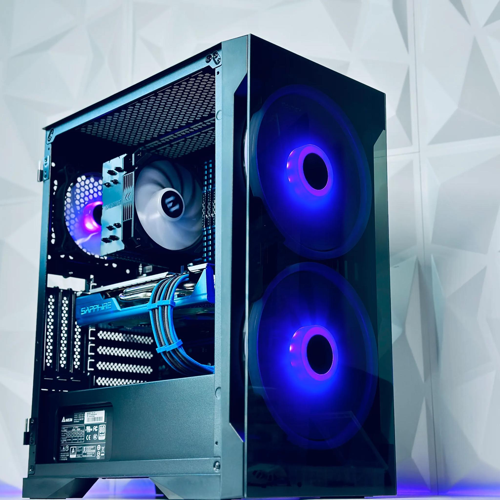 💙💎 SAPPHIRE Gaming PC🔷AMD RX 580 8GB 🔷Intel Core i7 4770🔷16GB  RAM🔷500GB SSD