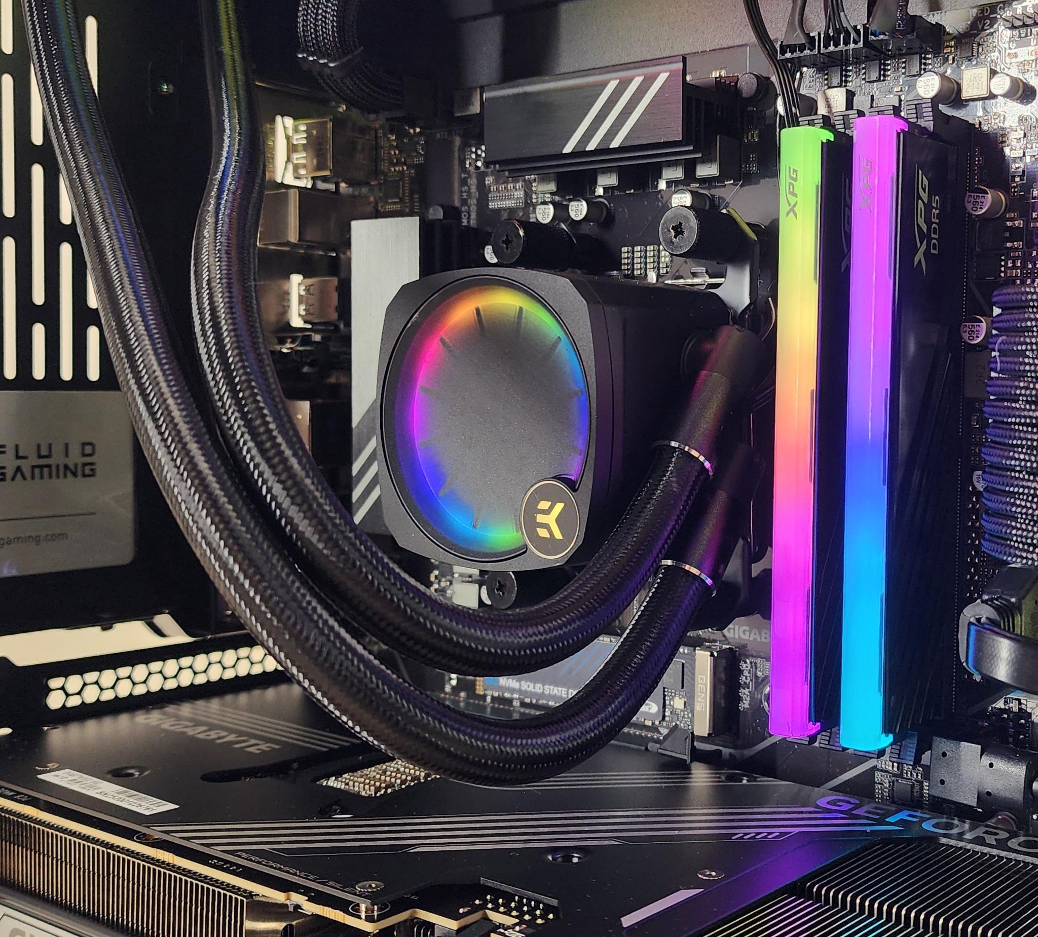 Gaming PC Ryzen 7 9700X 32GB RAM 2TB SSD RTX 5070 Ti 16GB Windows 11 Computer