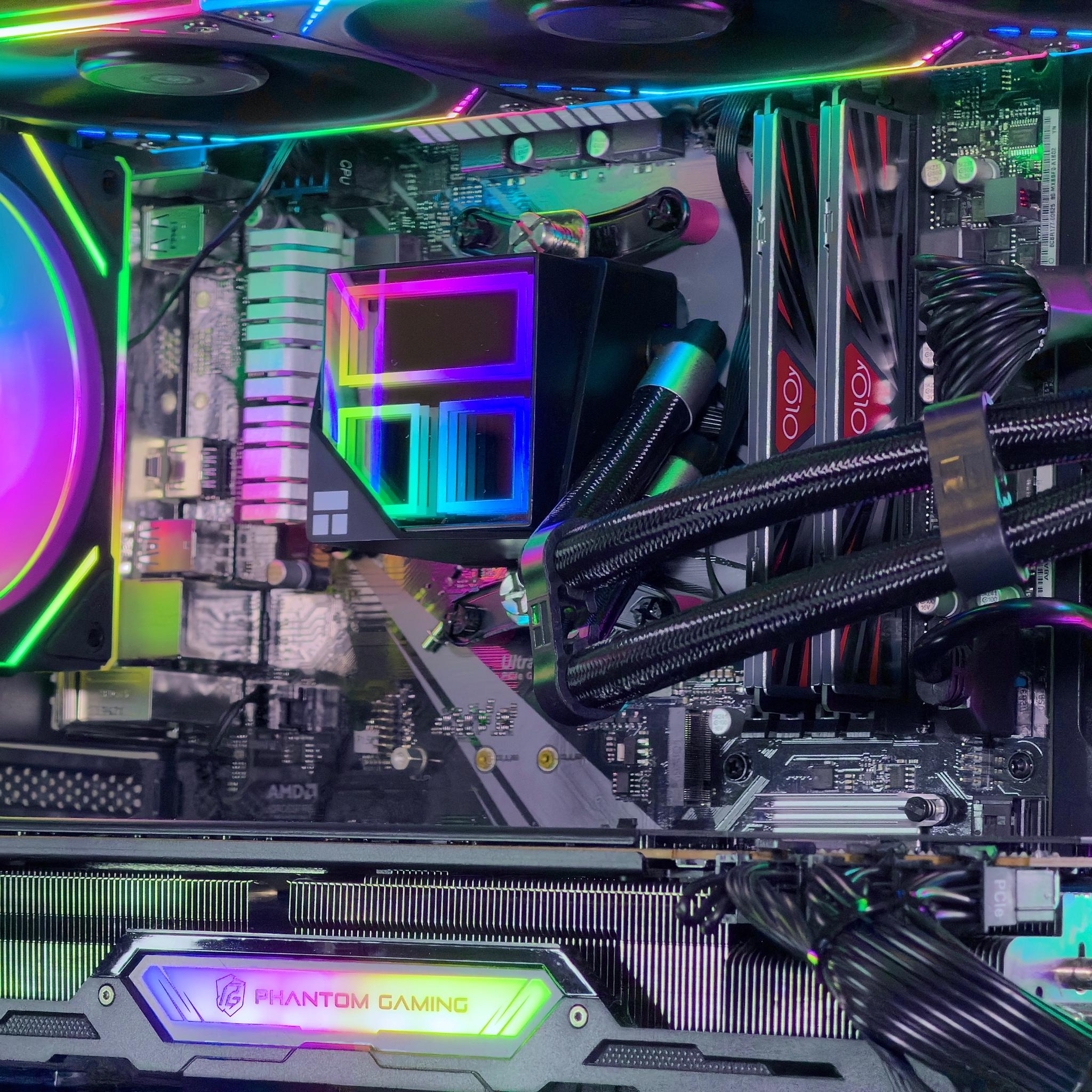 🌈 Free Ship | RX 6800XT | Ryzen 7 5800XT | 16gb Ram | (2x) 500GB SSD | ARGB 🌈