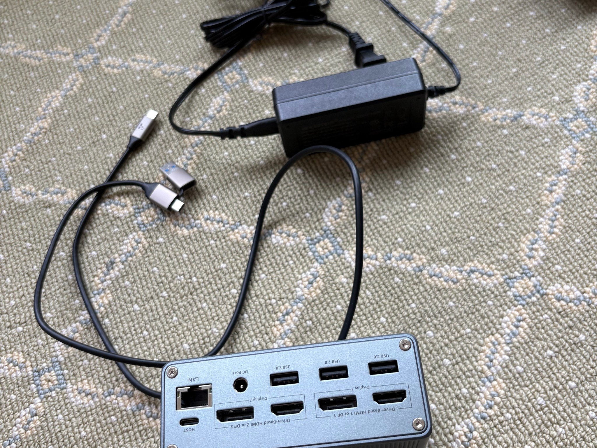 TobenOne DisplayLink 18-In-1 Docking Station USB 3.0 or USB-C Dual Monitor Universal Dock UDS030