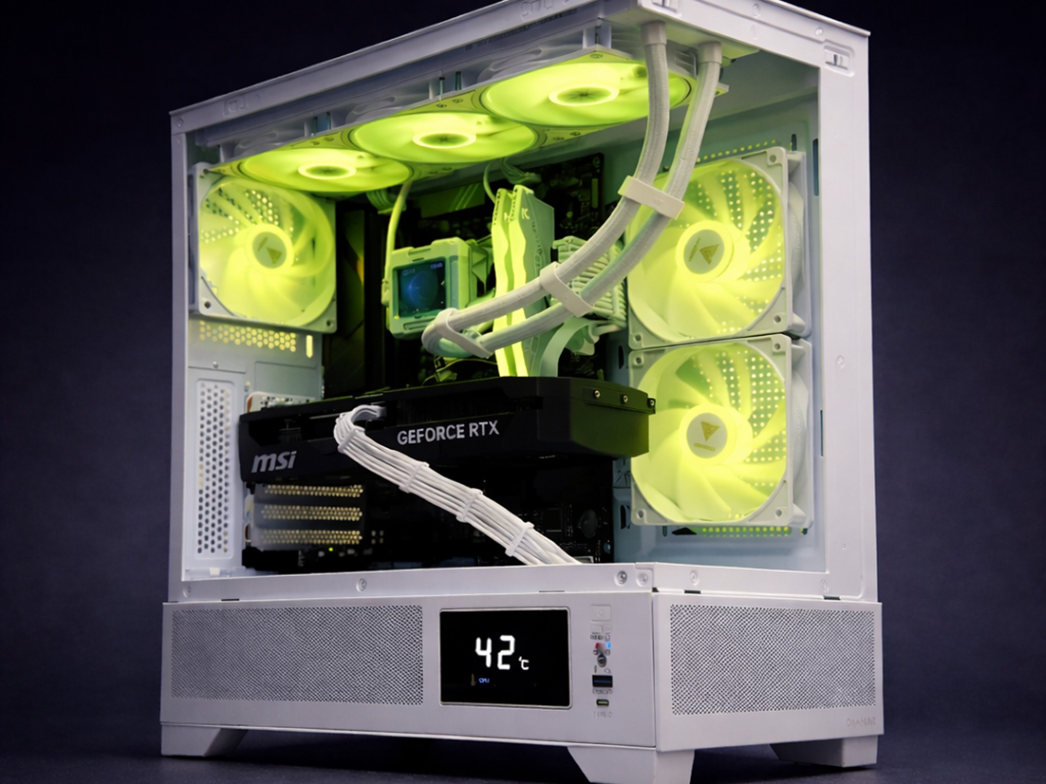 PLAY TODAY UPGRADE LATER  7800x3d/5070/16g DDR5 2tb total storage/750watt psu /360mm AIO