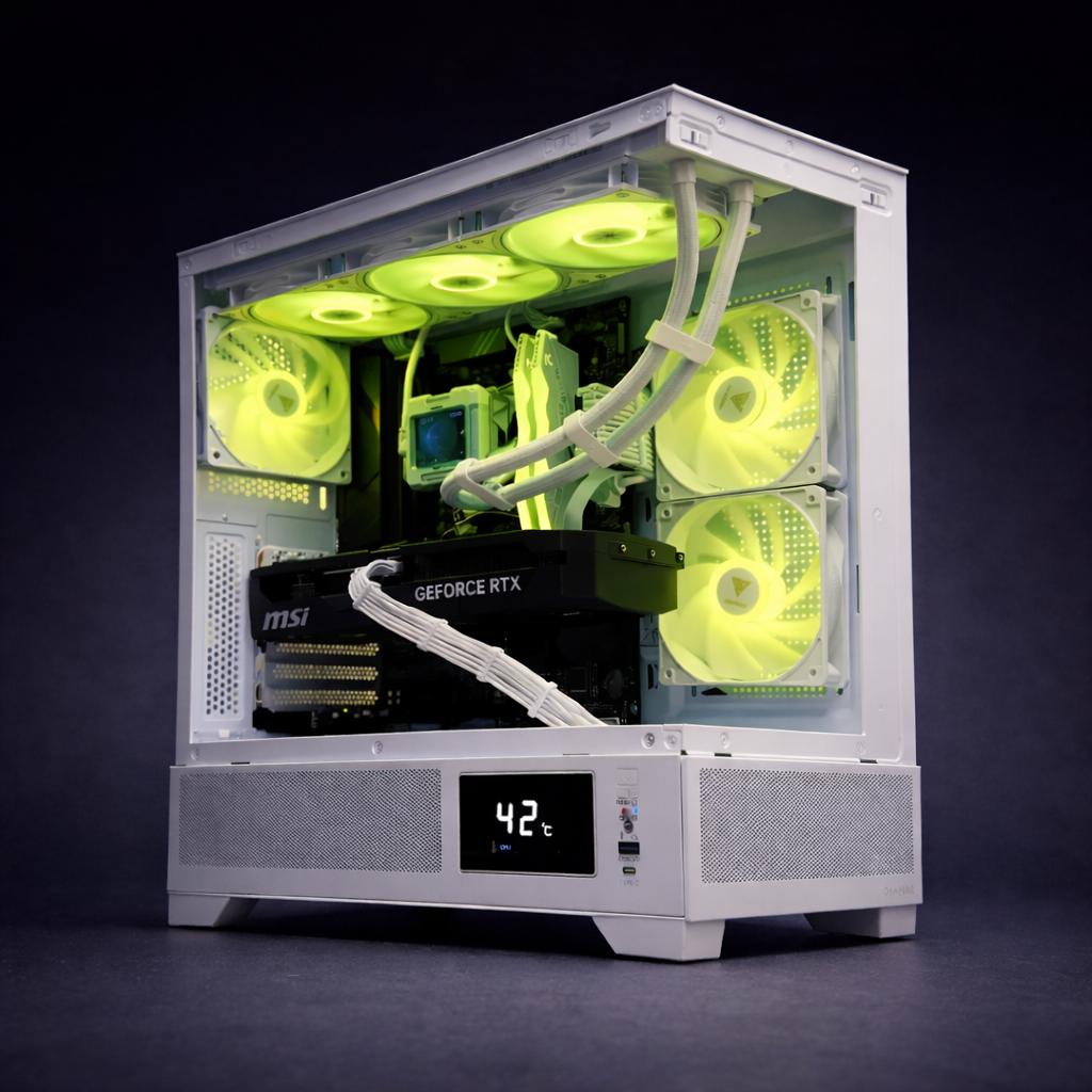 PLAY TODAY UPGRADE LATER  7800x3d/5070/16g DDR5 2tb total storage/750watt psu /360mm AIO