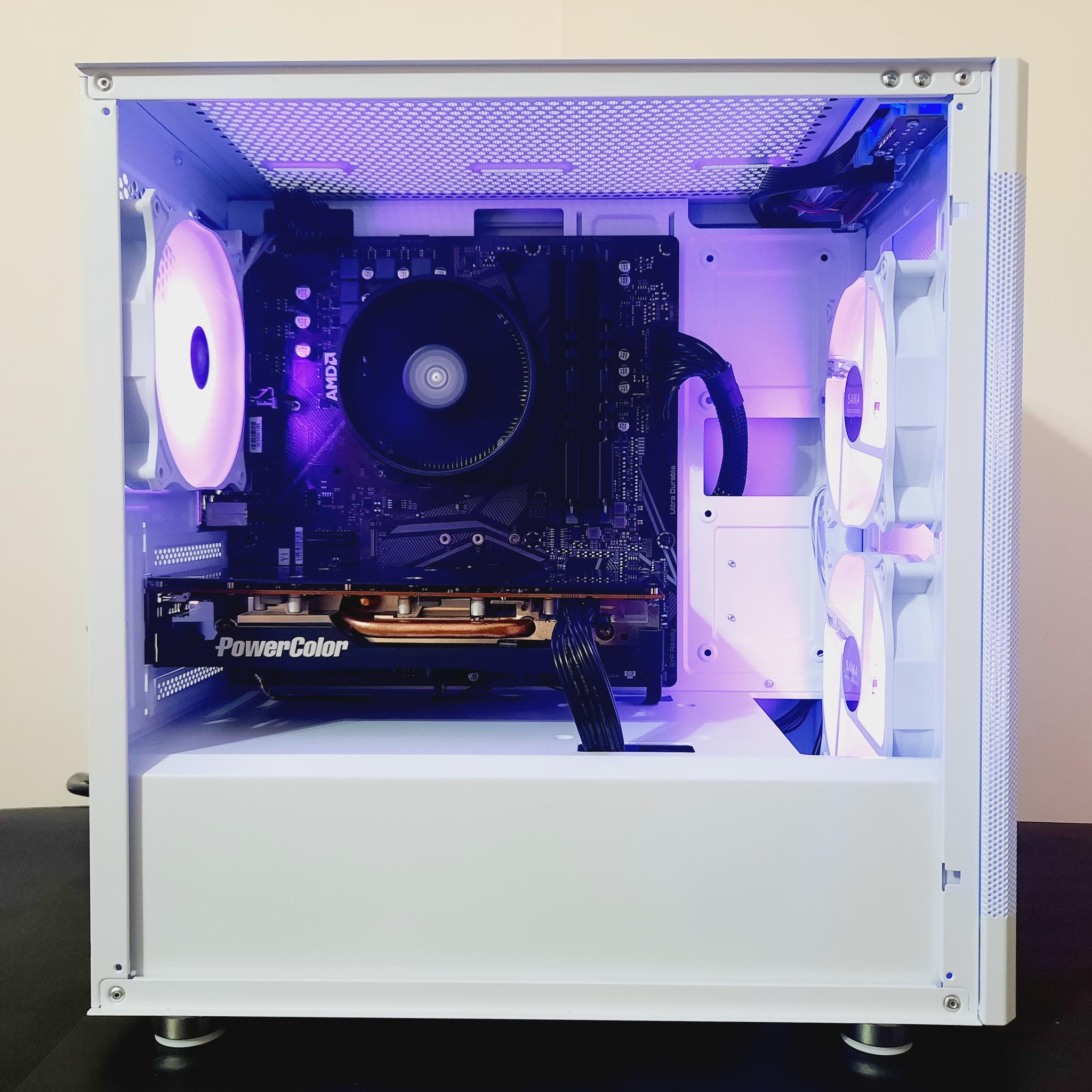 ⚡Best Value White Gaming PC - Ryzen 3 3100 ● 16GB RAM ● 1TB SSD - AMD RX 5600 XT 6GB