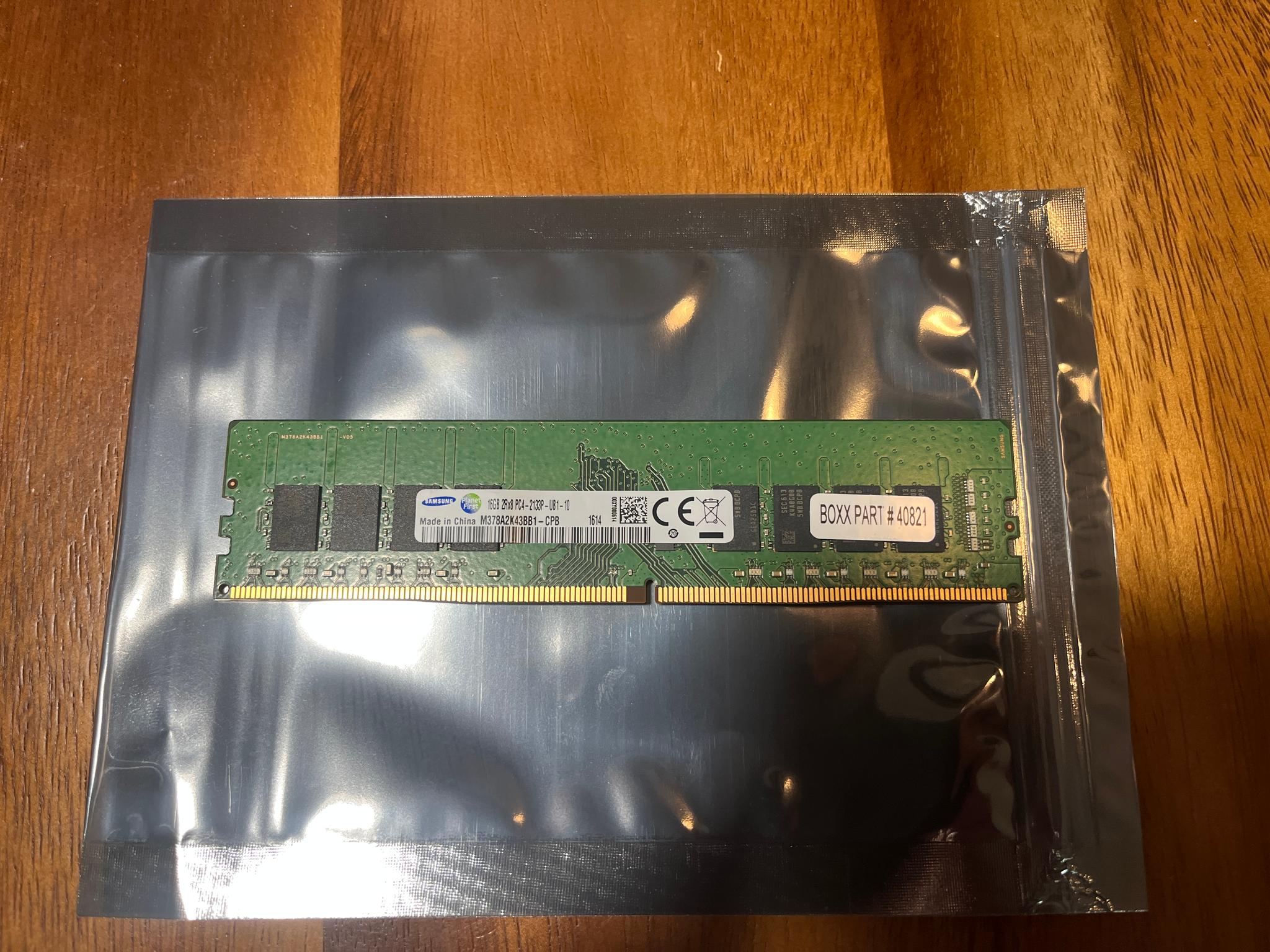 Samsung 16GB PC4-2133P DDR4 17000 2Rx8 PC Memory M378A2K43BB1-CPB Tested