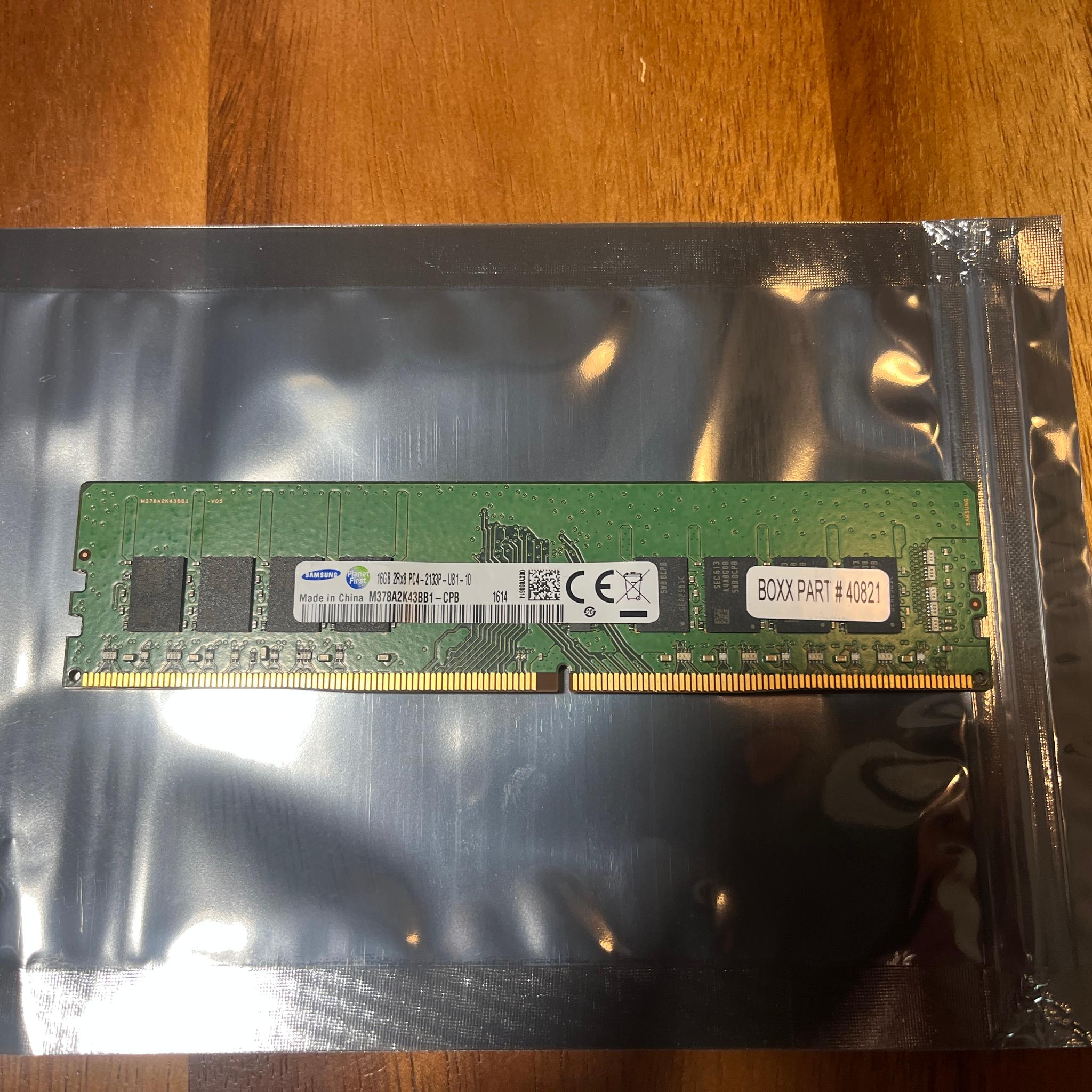 Samsung 16GB PC4-2133P DDR4 17000 2Rx8 PC Memory M378A2K43BB1-CPB Tested